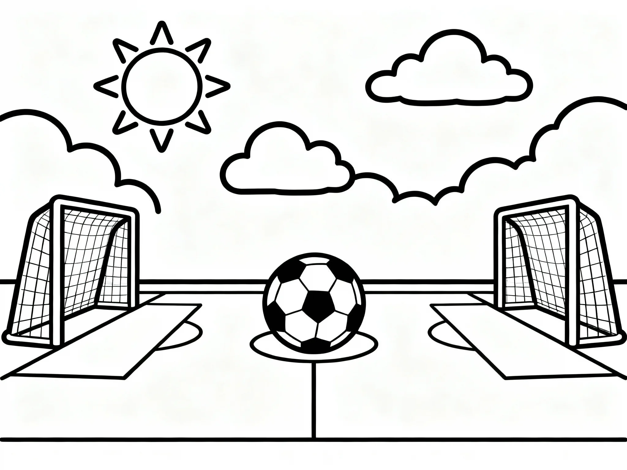 Sunny Day at the Soccer Field