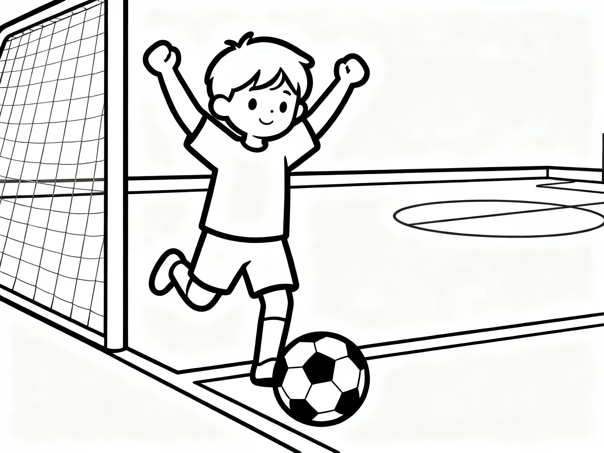 Player Taking a Corner Kick