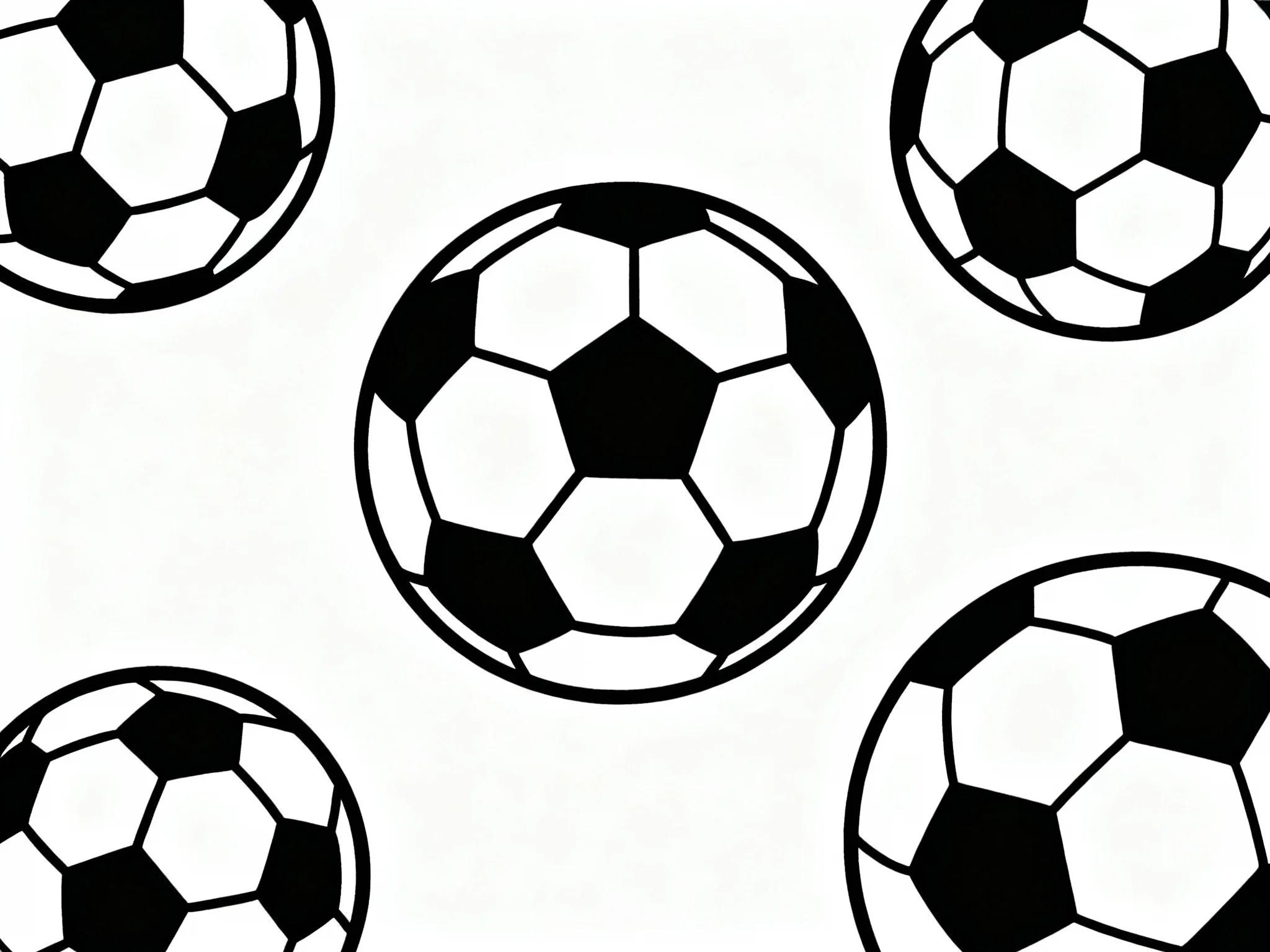 Multiple Soccer Balls