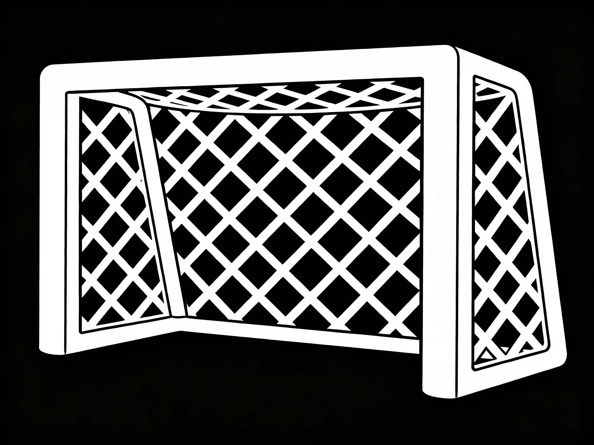 Soccer Goal Post Close-up