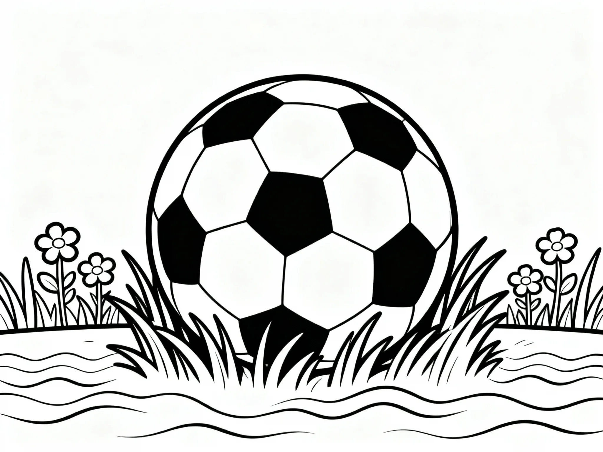 Soccer Ball in Grass