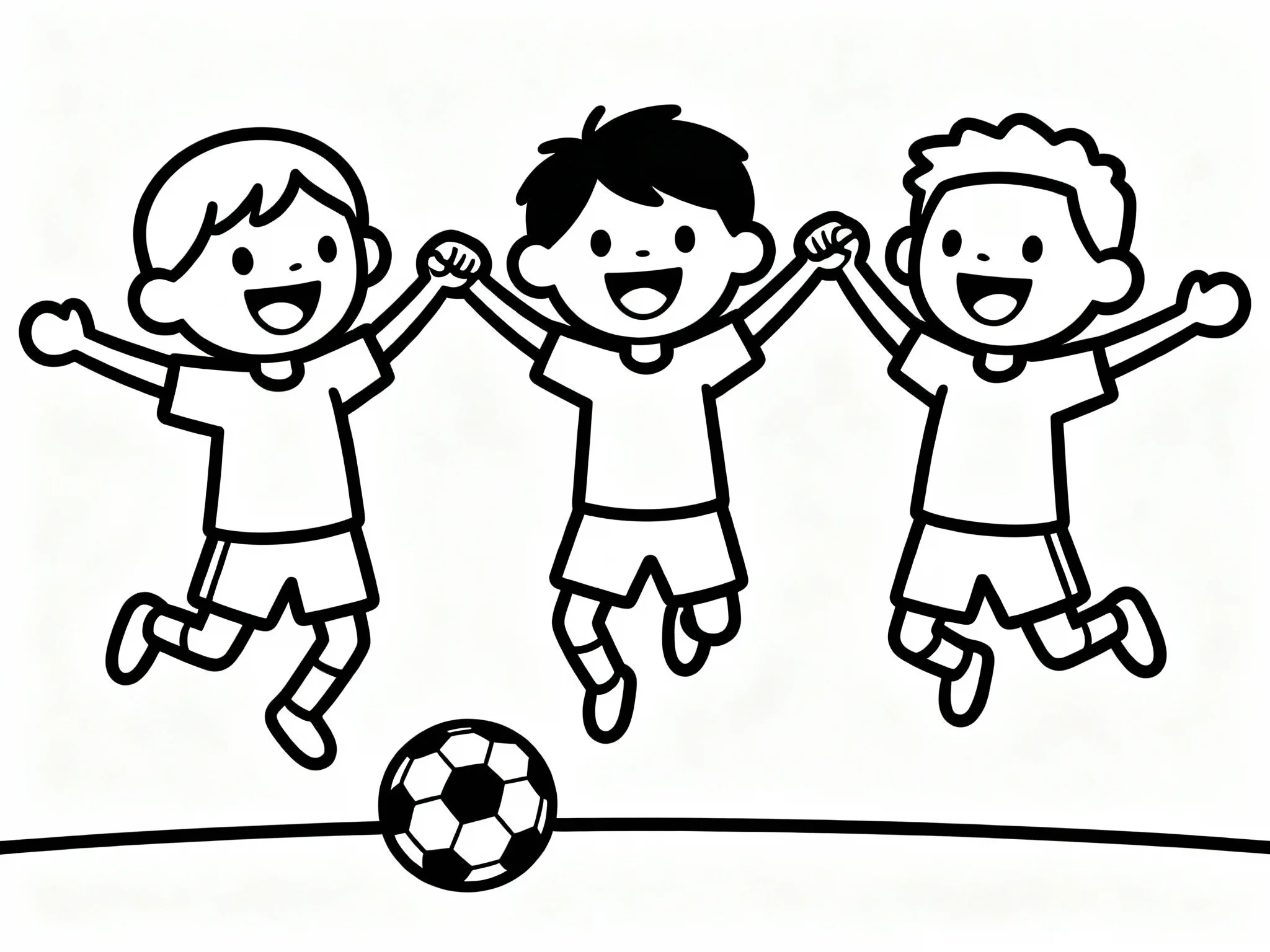 Soccer Team Celebration