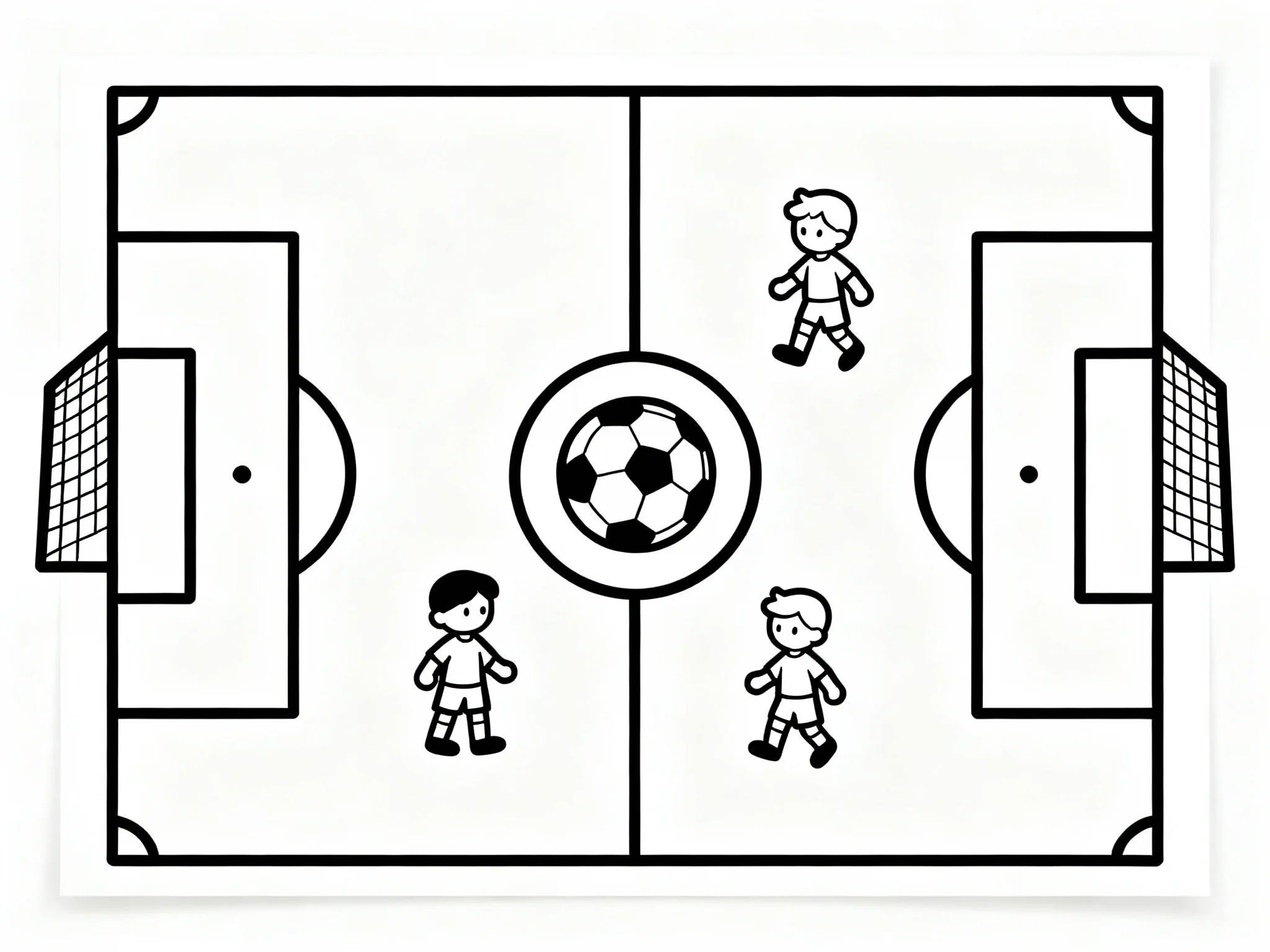 Soccer Field with Players