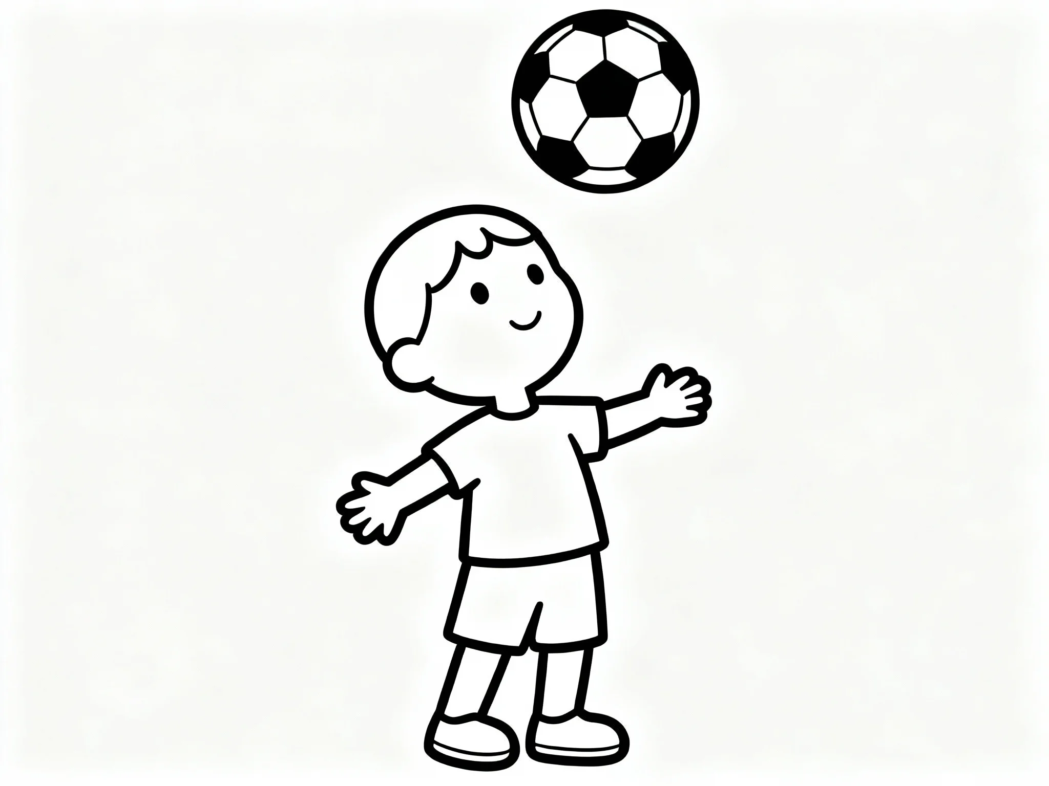 Player Heading the Ball