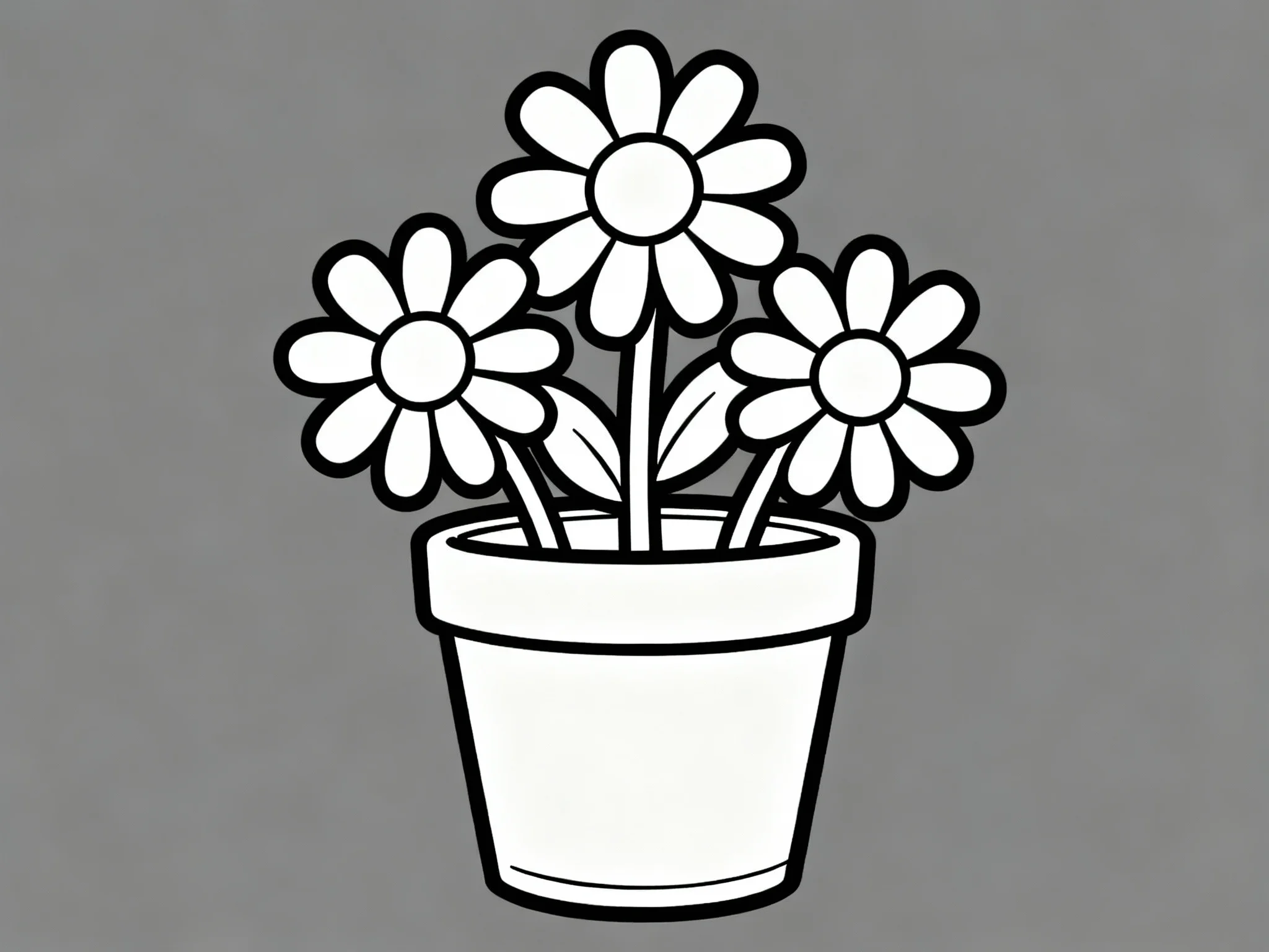 Spring coloring page preview