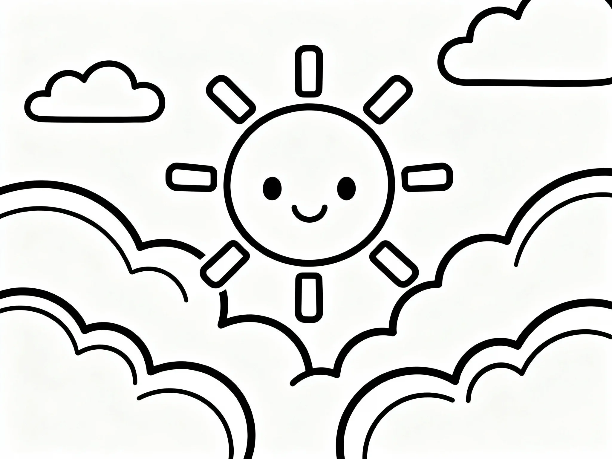 Spring Clouds and Sun