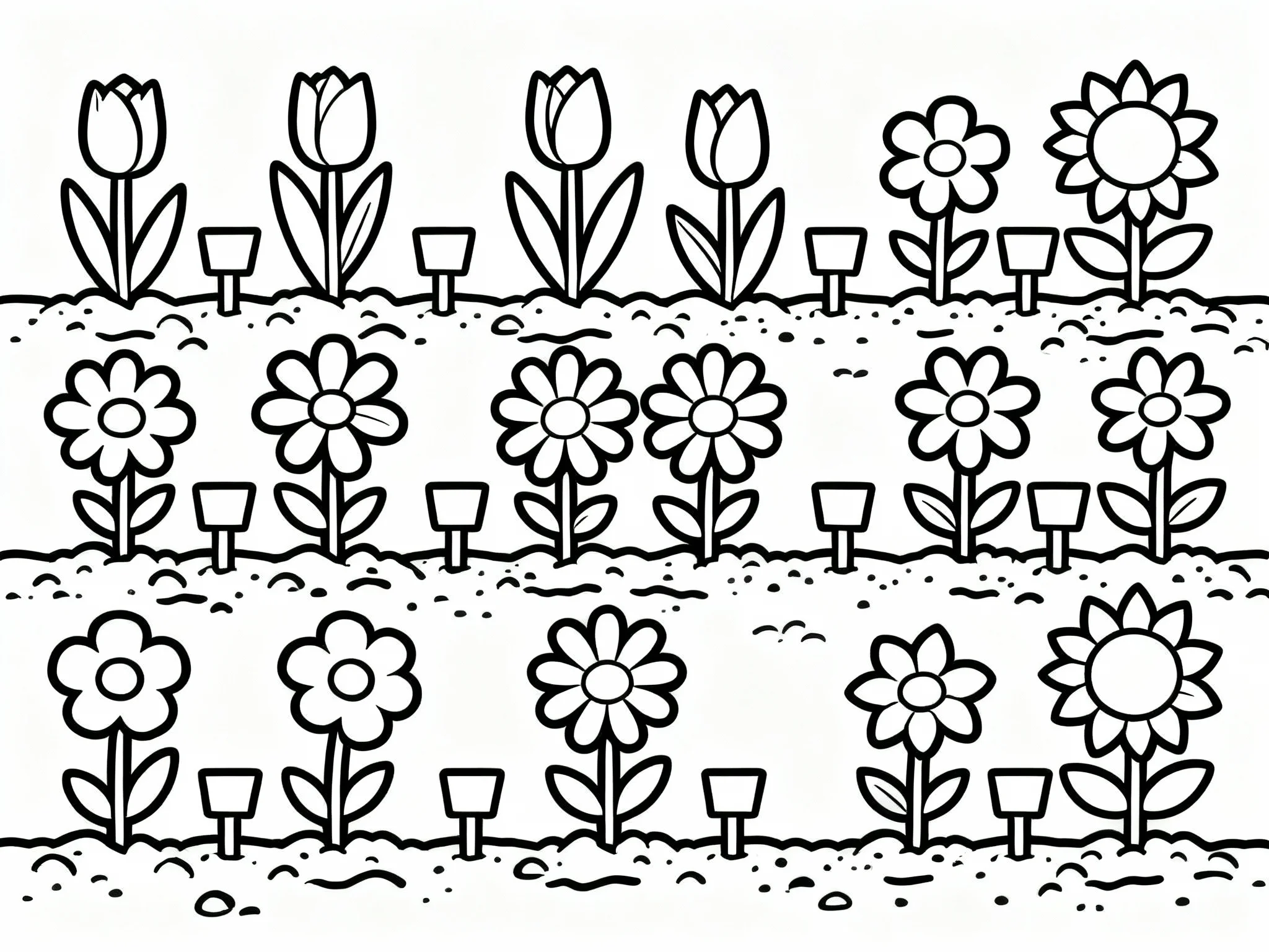 Flower Garden Rows