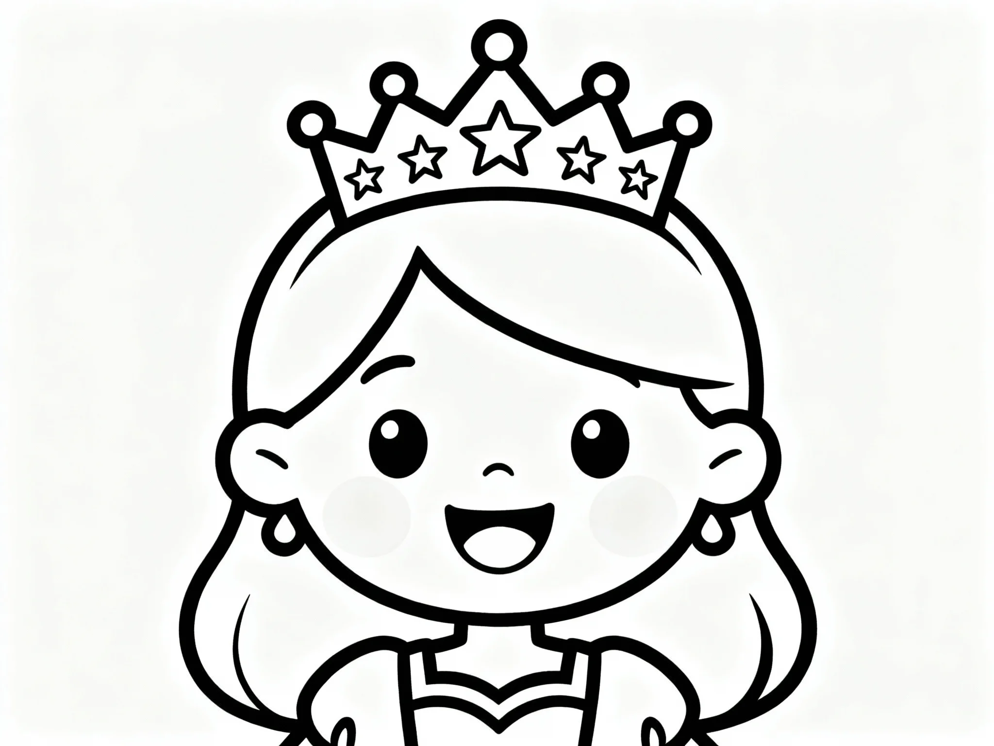 Star coloring page preview