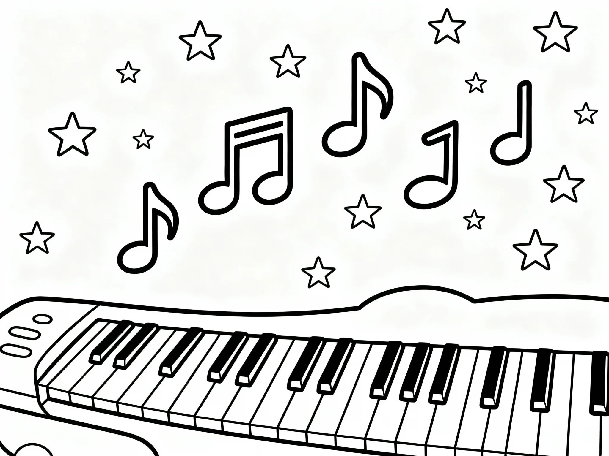 Musical Notes and Stars