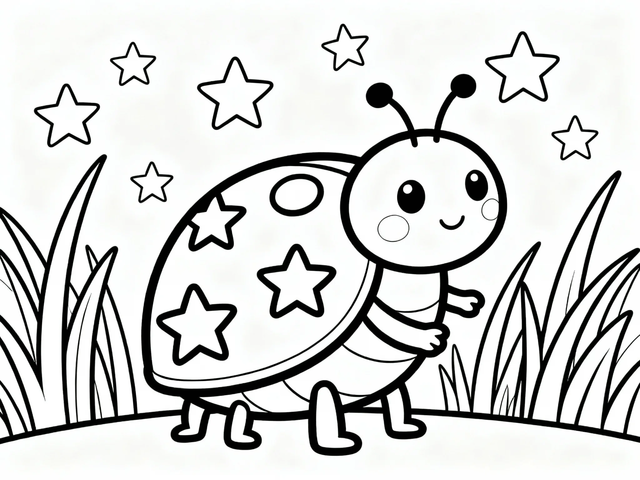 Ladybug with Stars