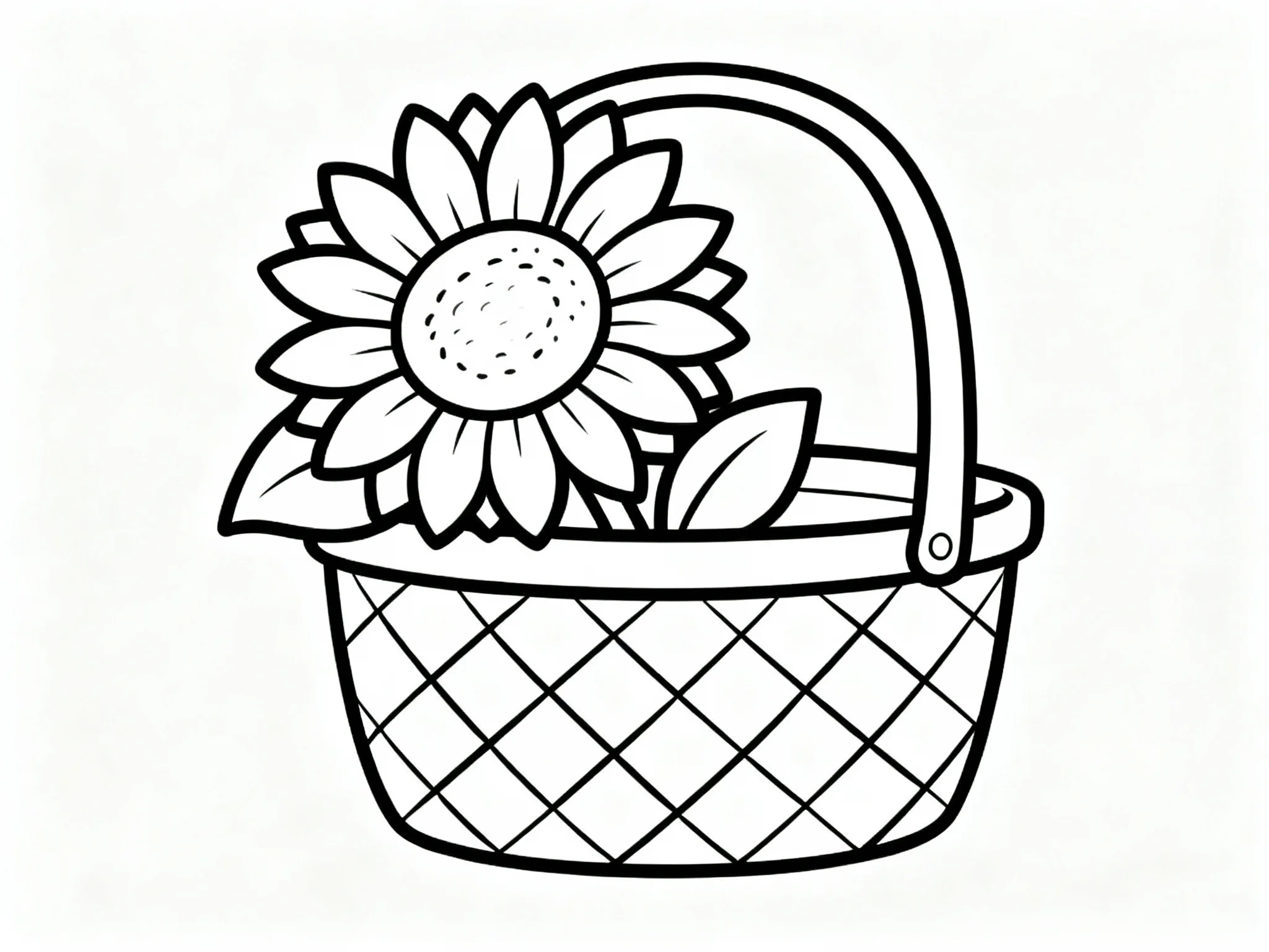 Sunflower in Basket