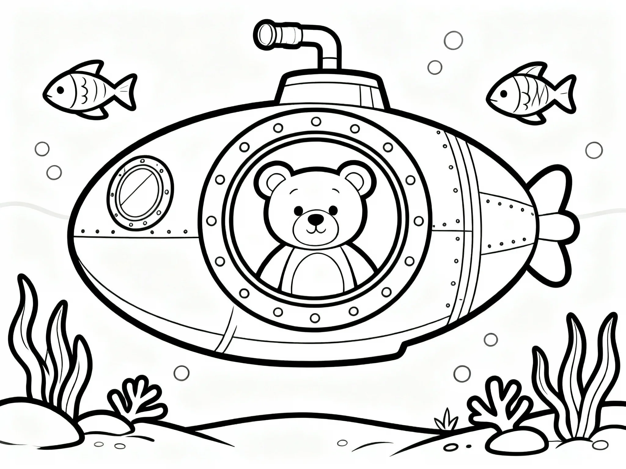 Teddy Bear in a Submarine