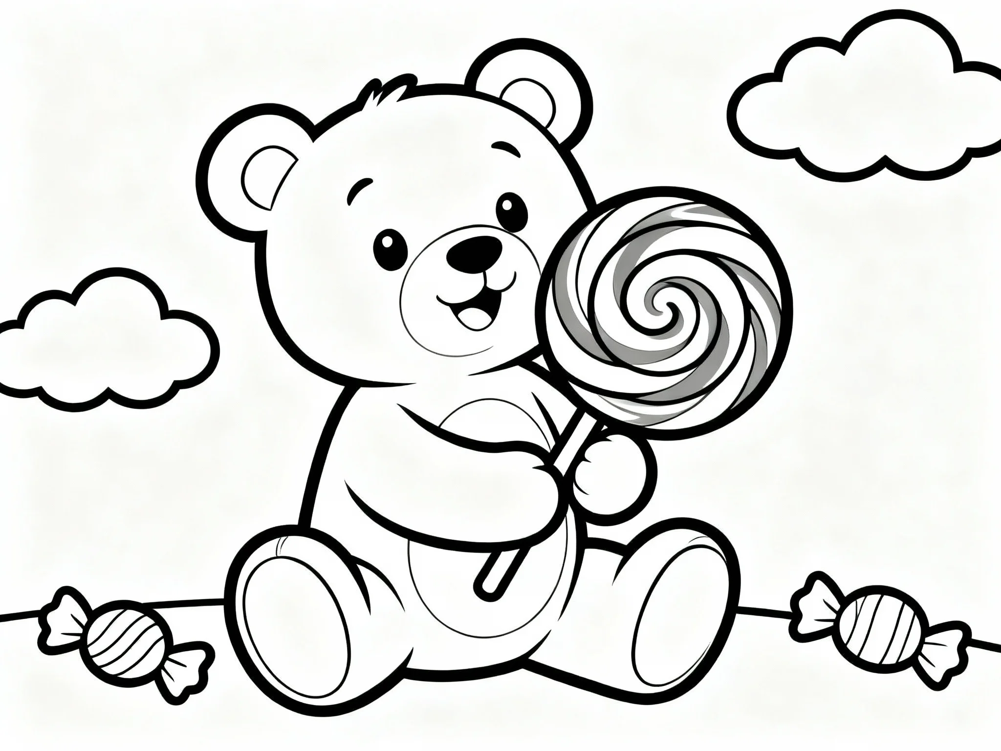 Teddy Bear with Lollipop