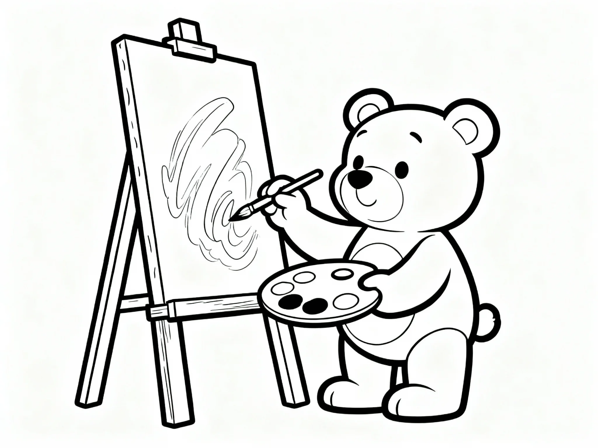 Teddy Bear Painting