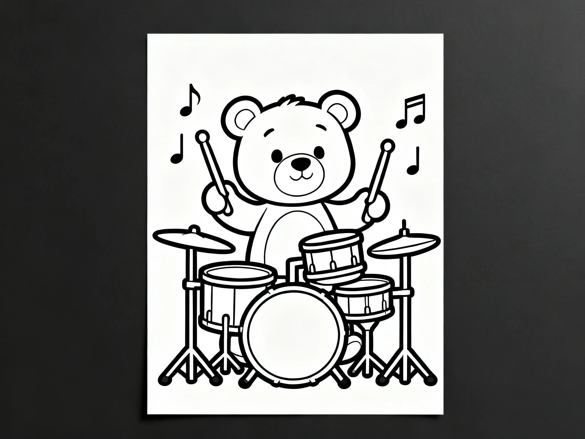 Teddy Bear with Drums