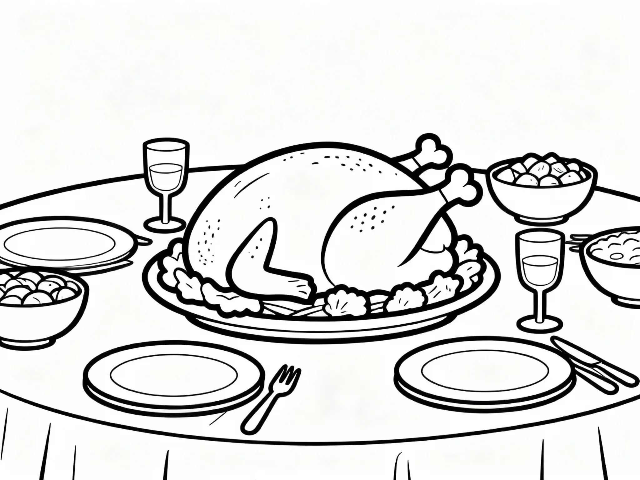 Thanksgiving Dinner Table