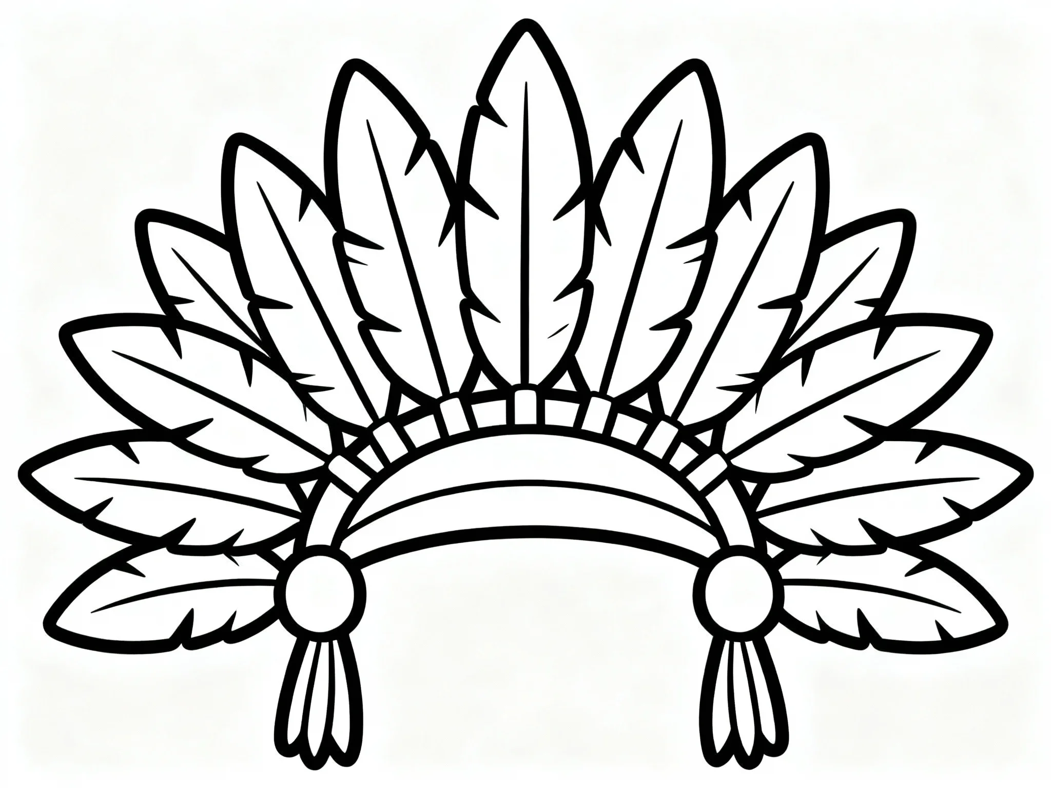 Turkey Feather Headdress