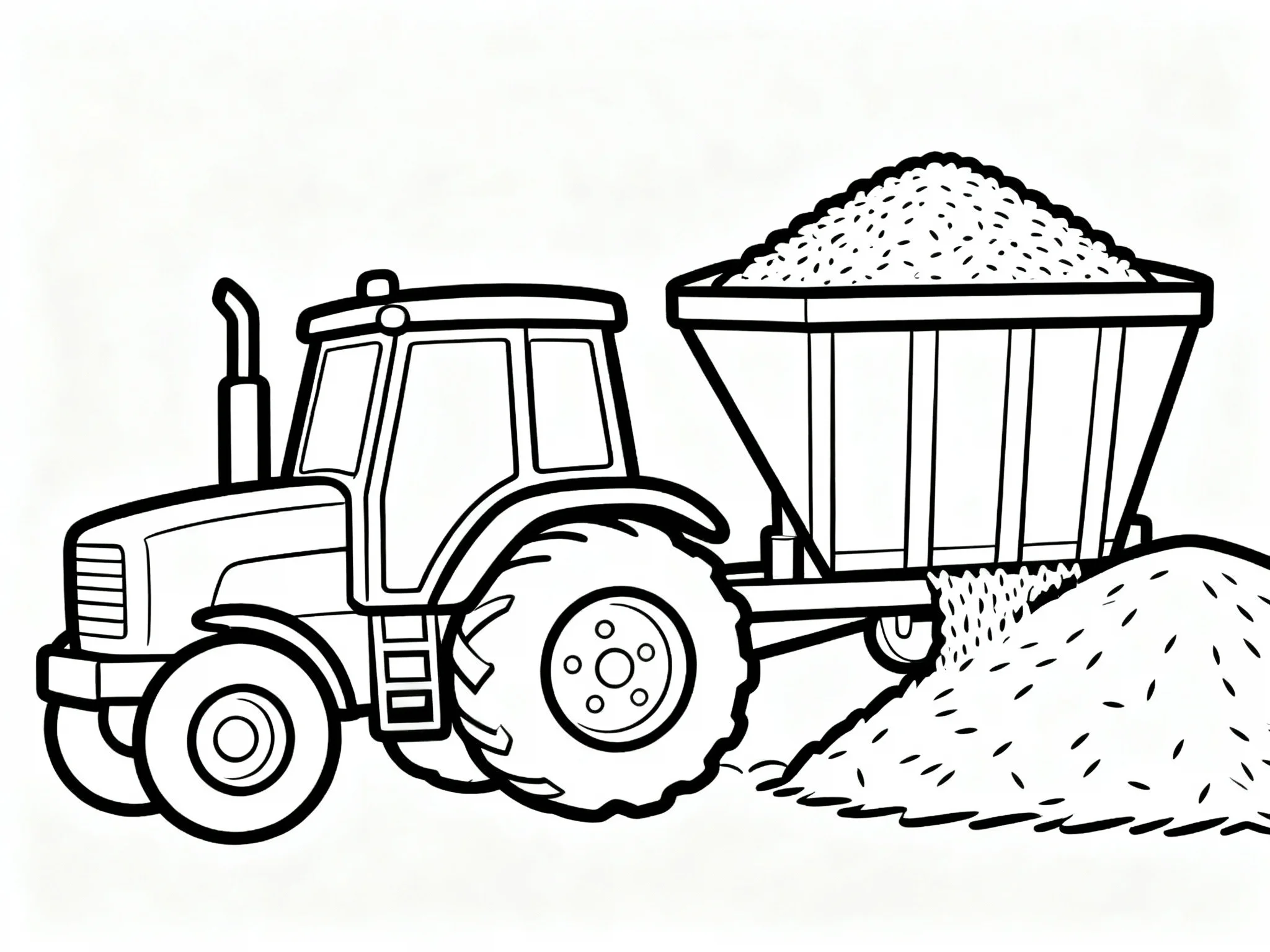Tractor Loading Grain