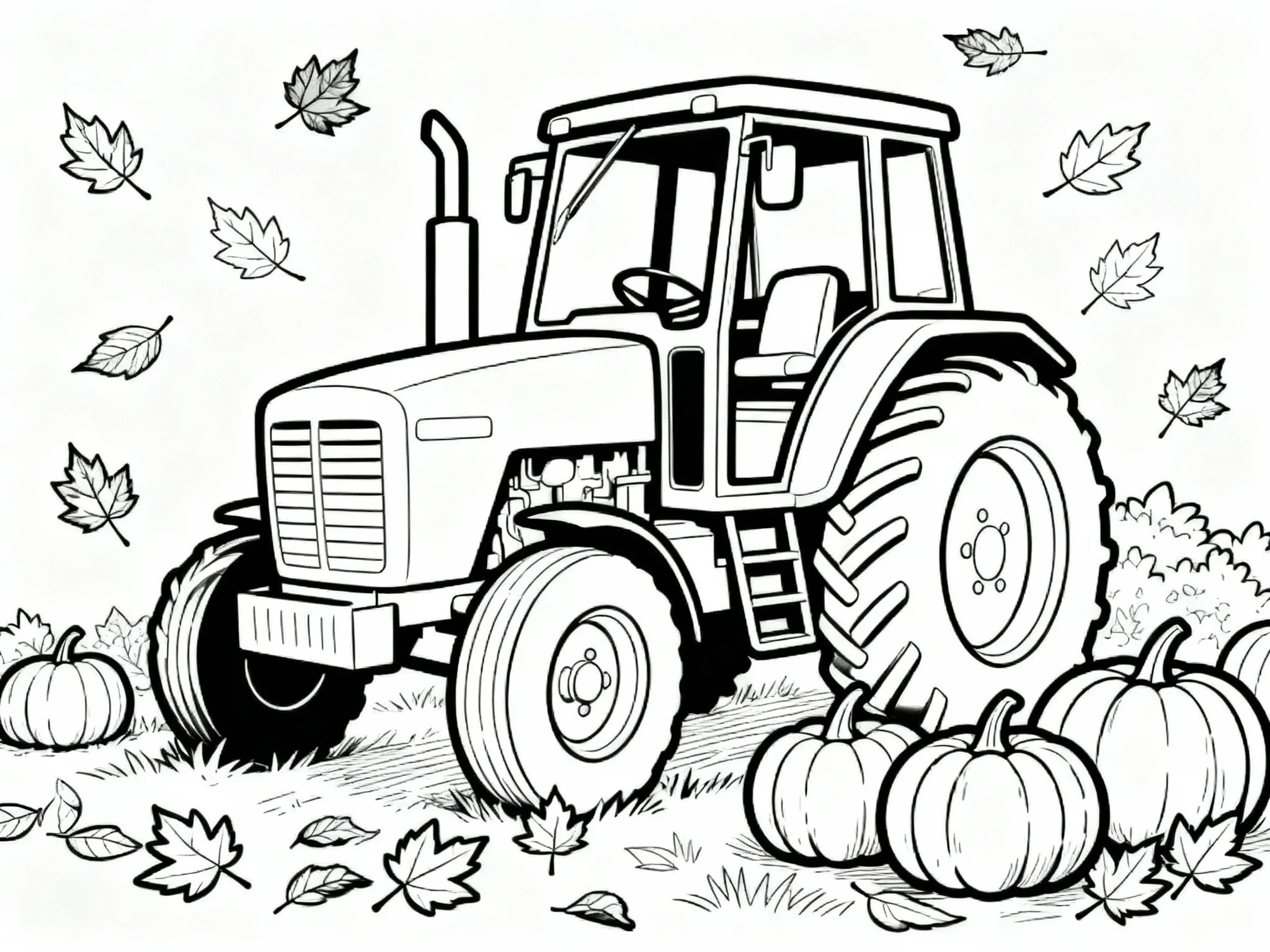Tractor in Autumn