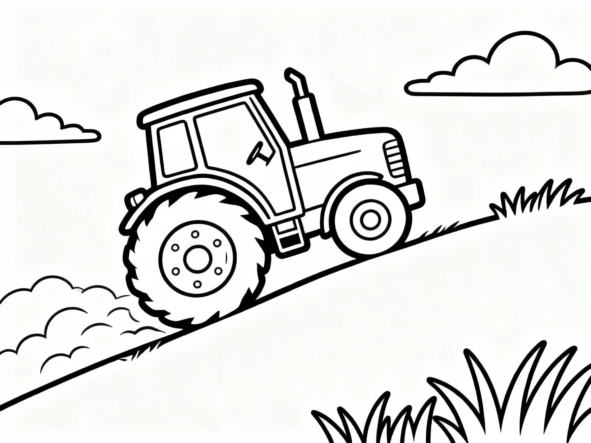 Tractor on a Hill