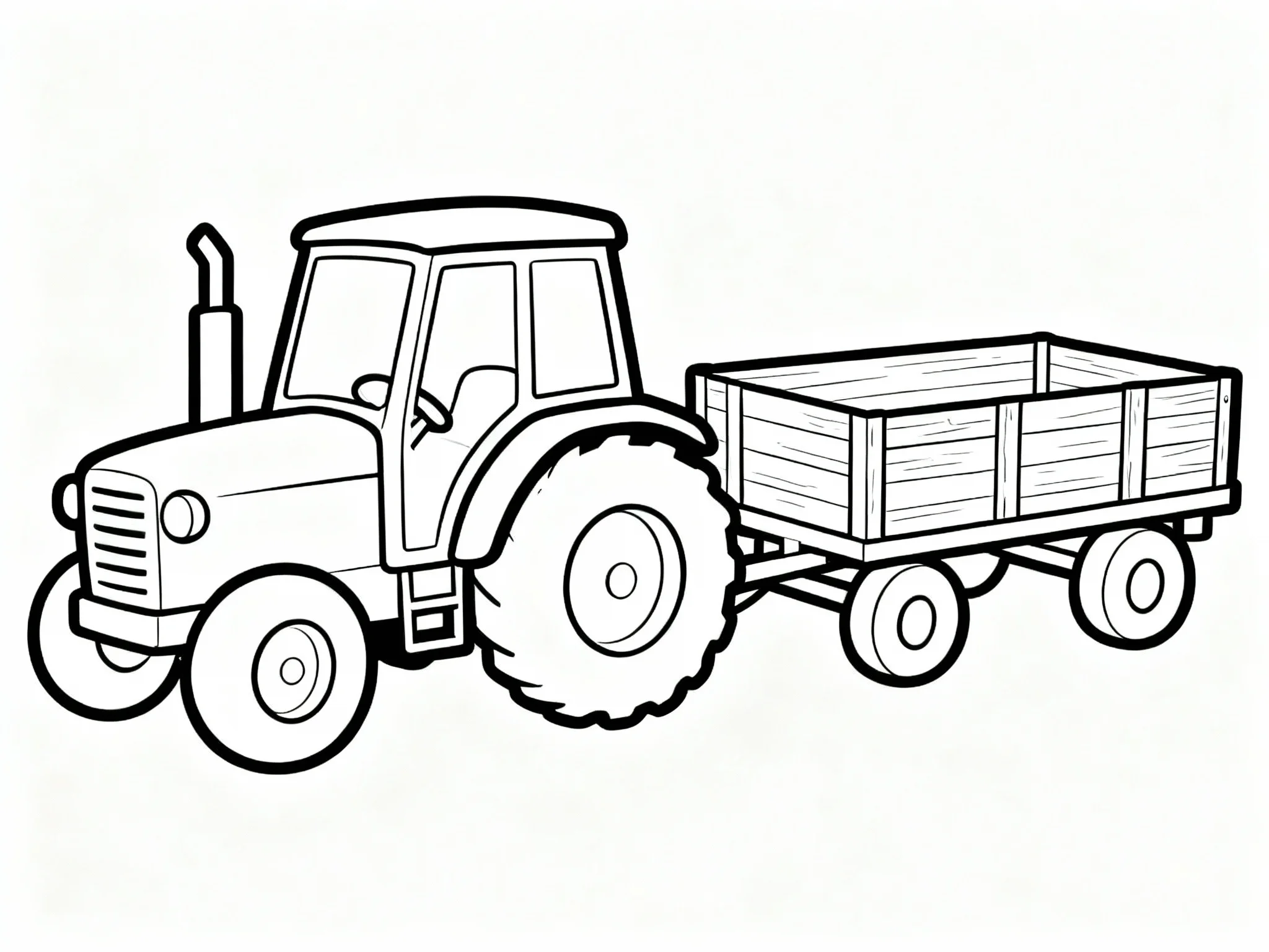Tractor Pulling Wagon