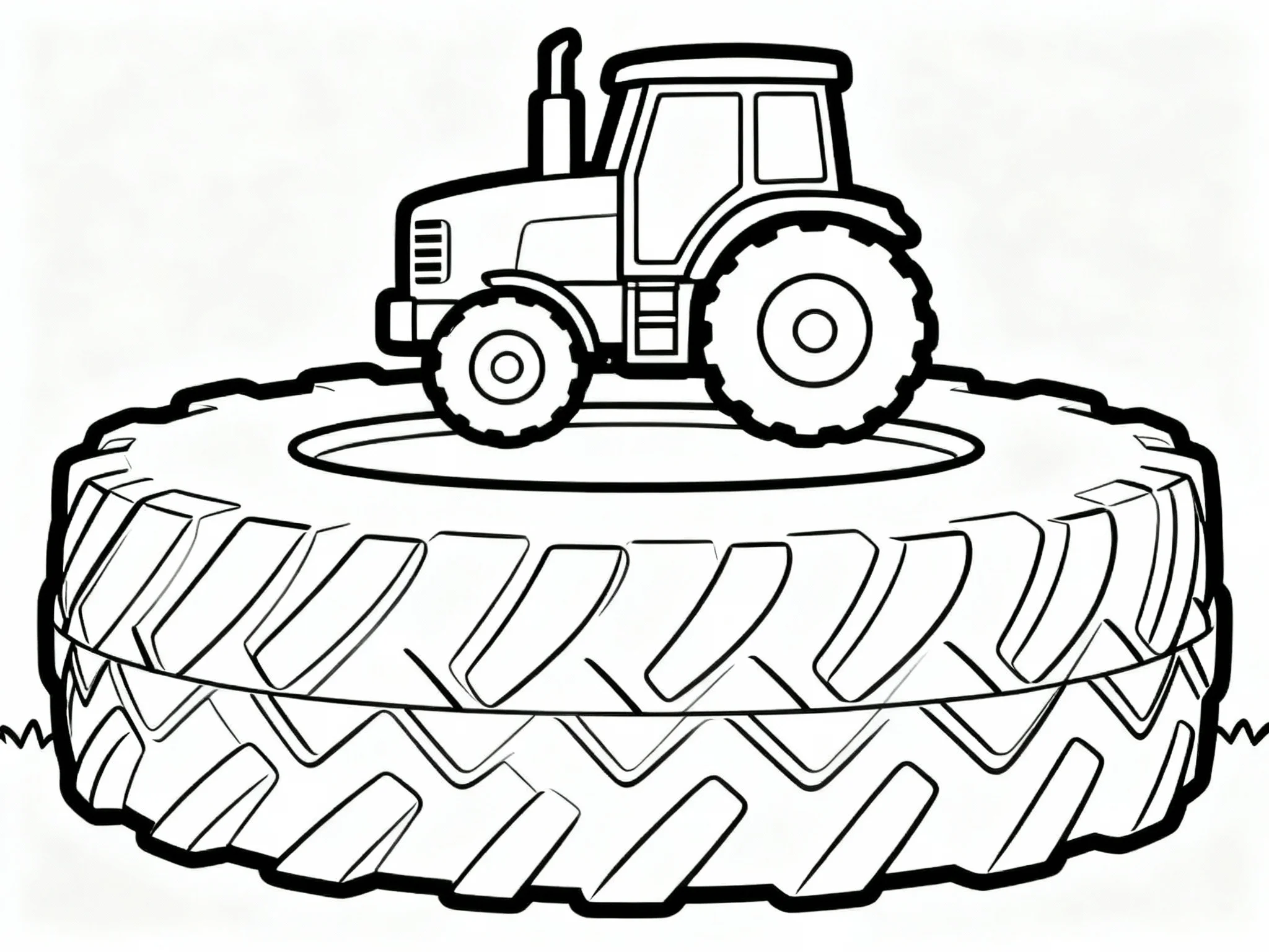 Tractor Tire Close-up