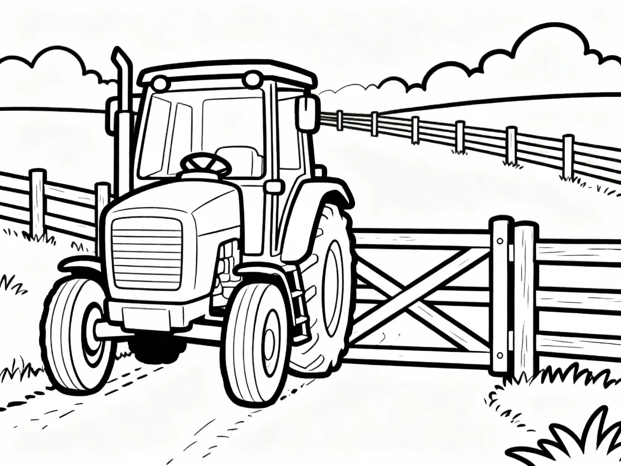 Tractor with Gate