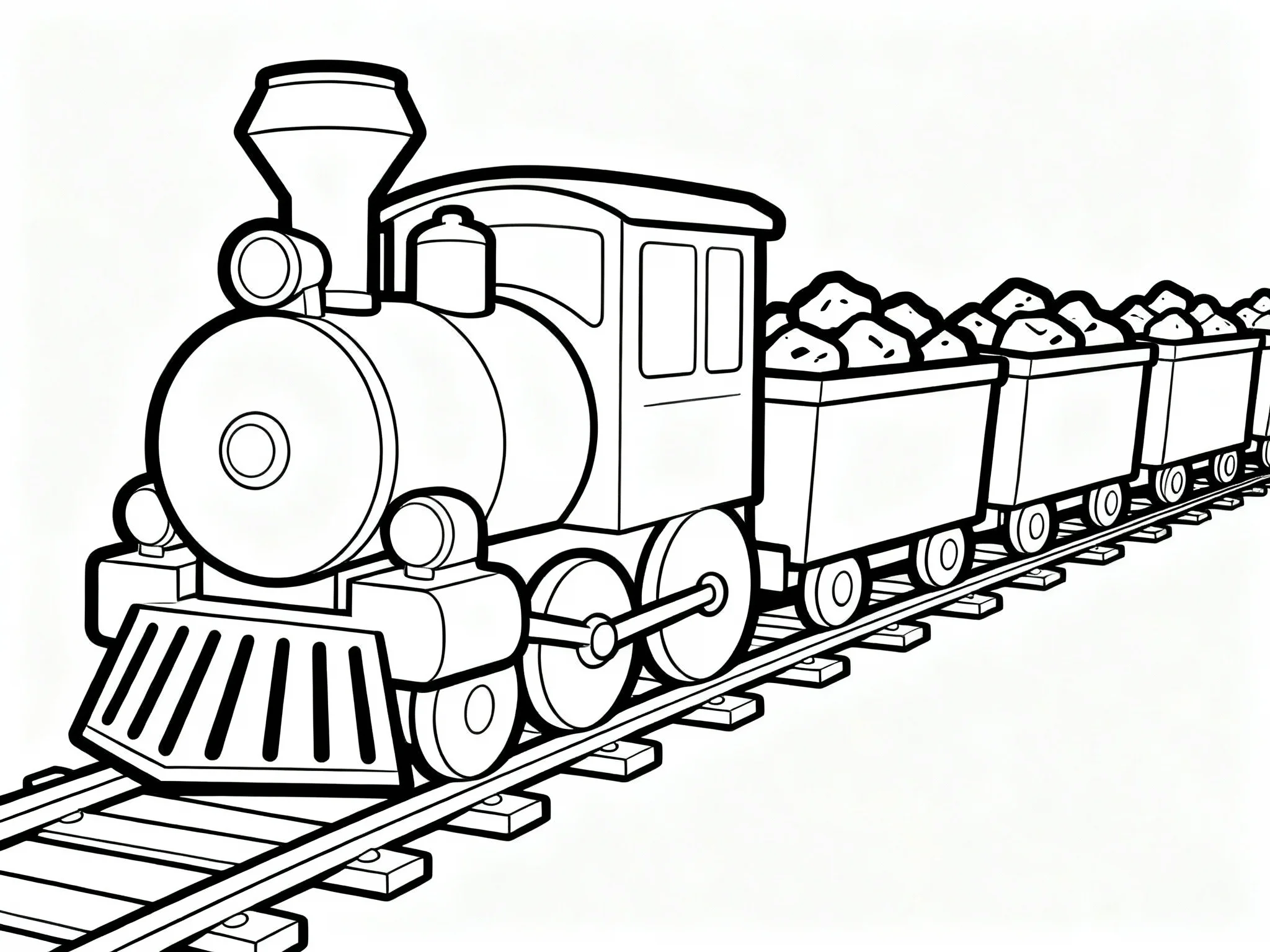 Train with Coal Cars