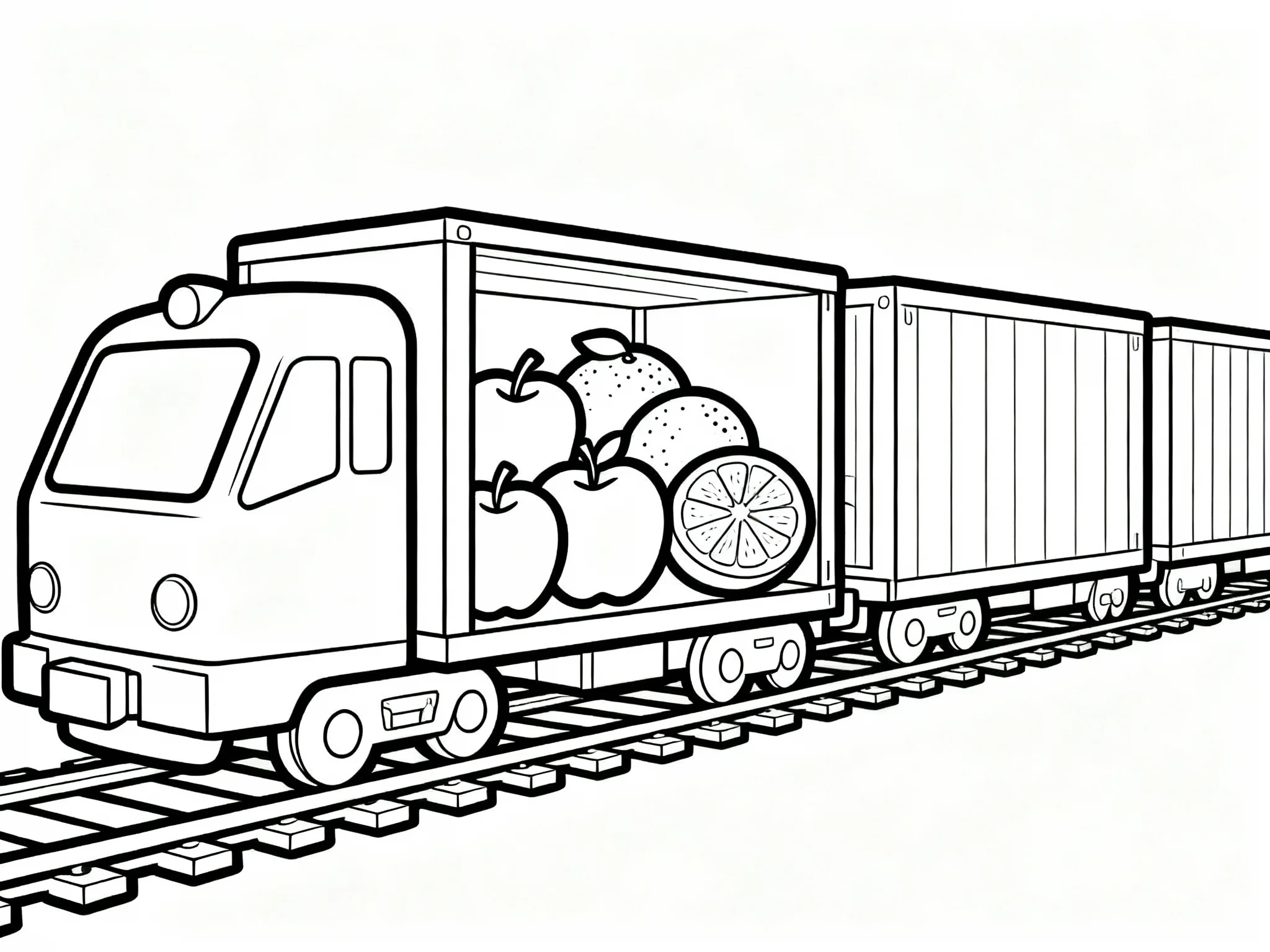 Train Carrying Fruits