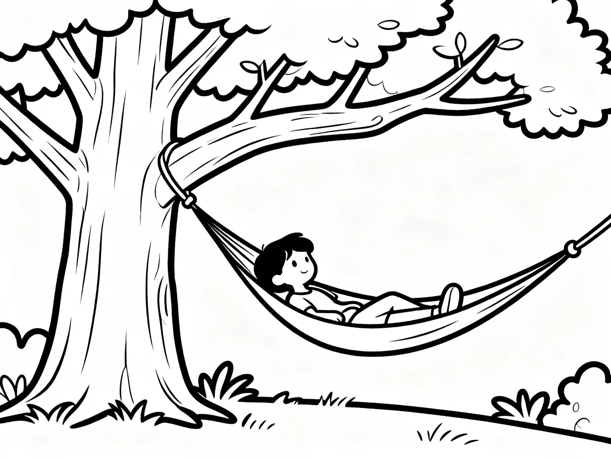 Tree with Hammock