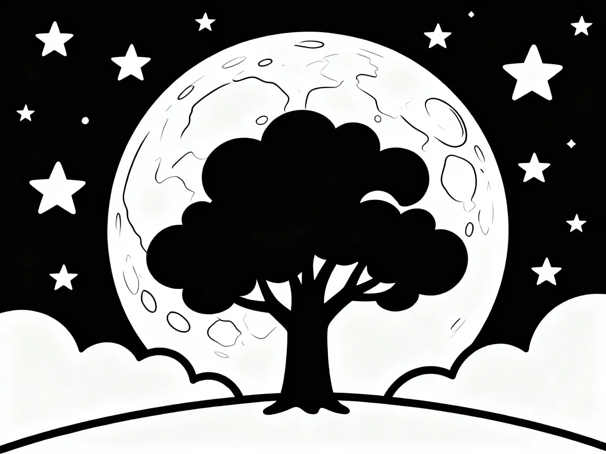 Tree with Moon