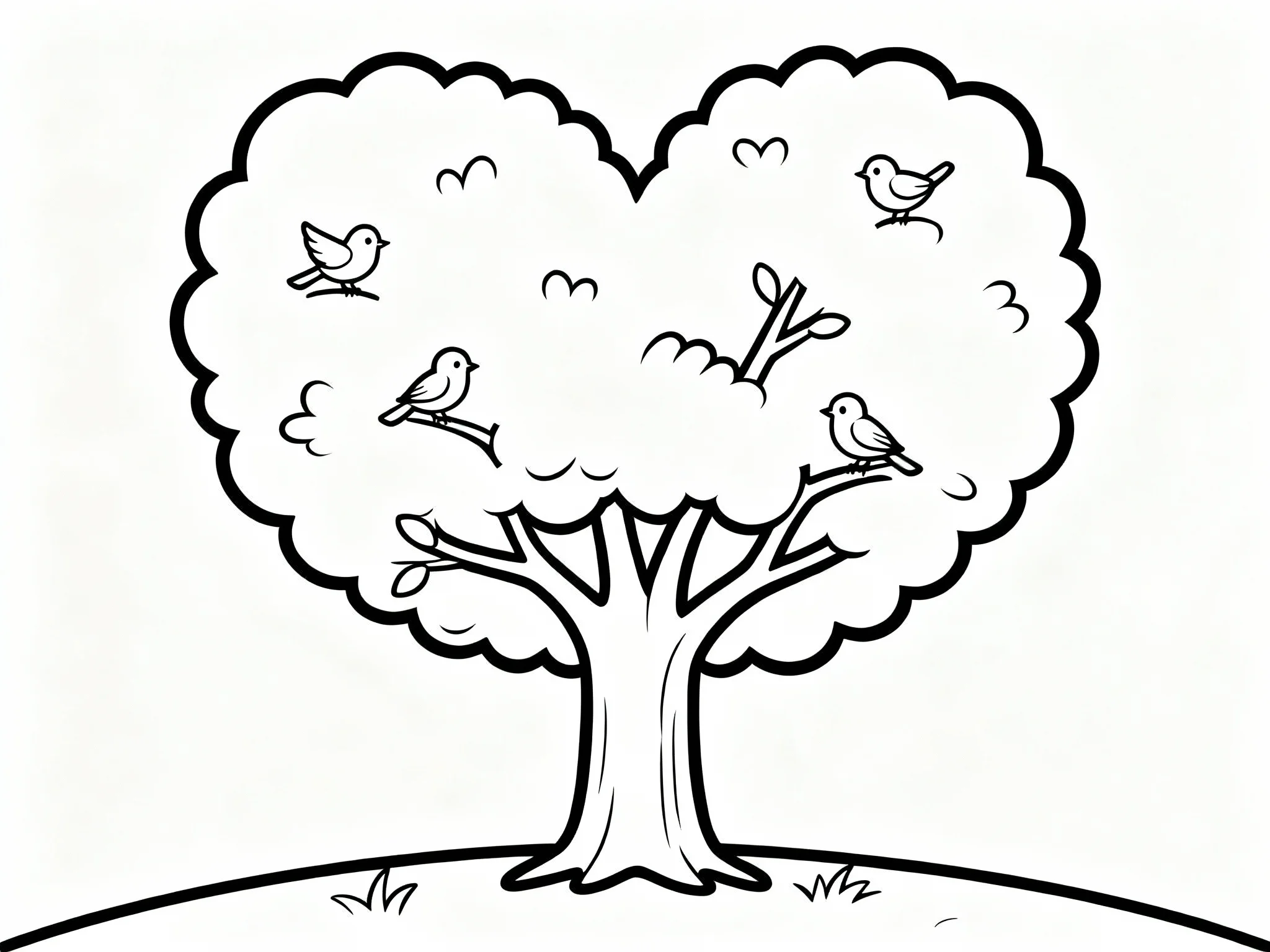 Tree with Heart Shape