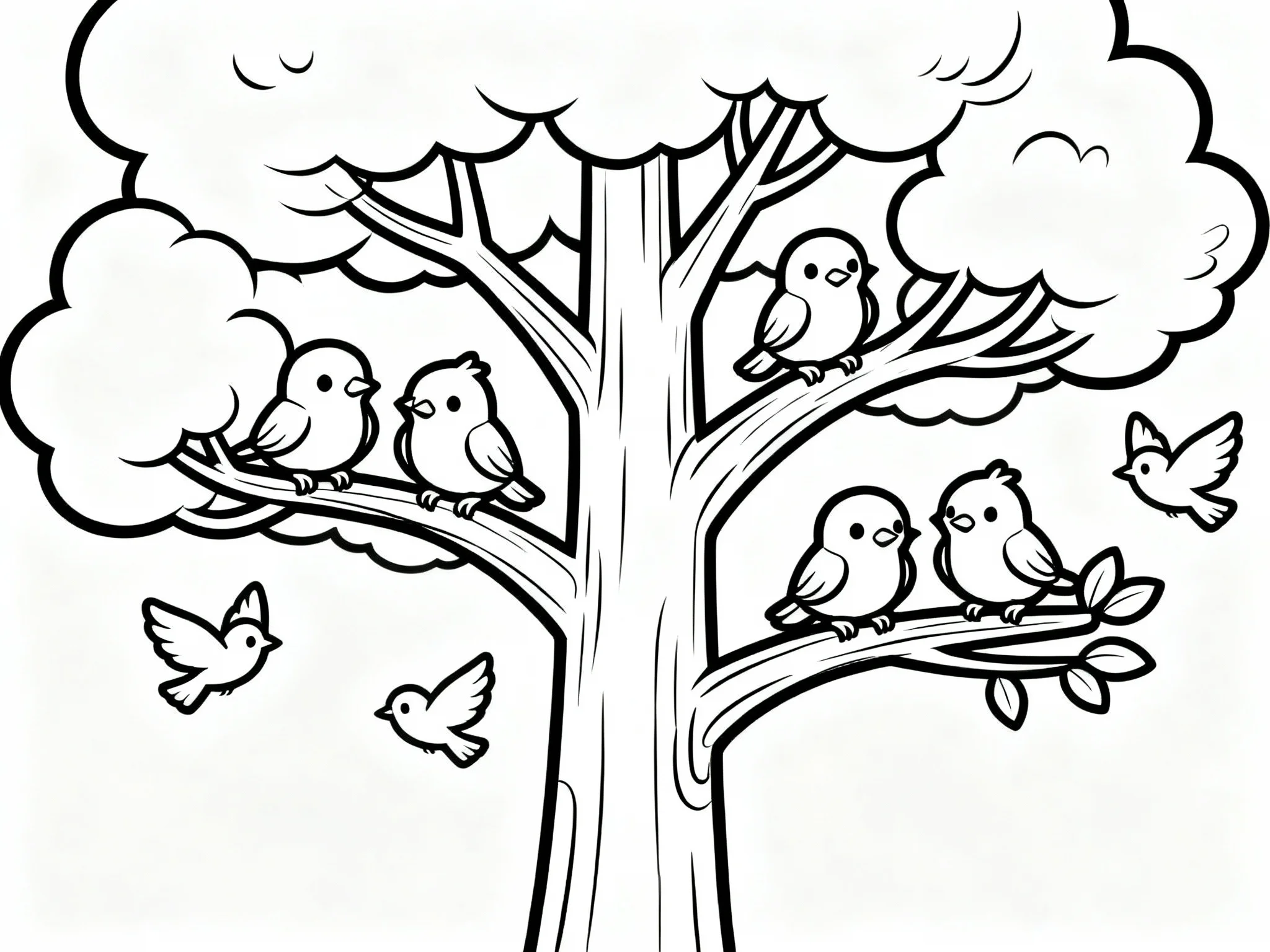 Tree with Birds