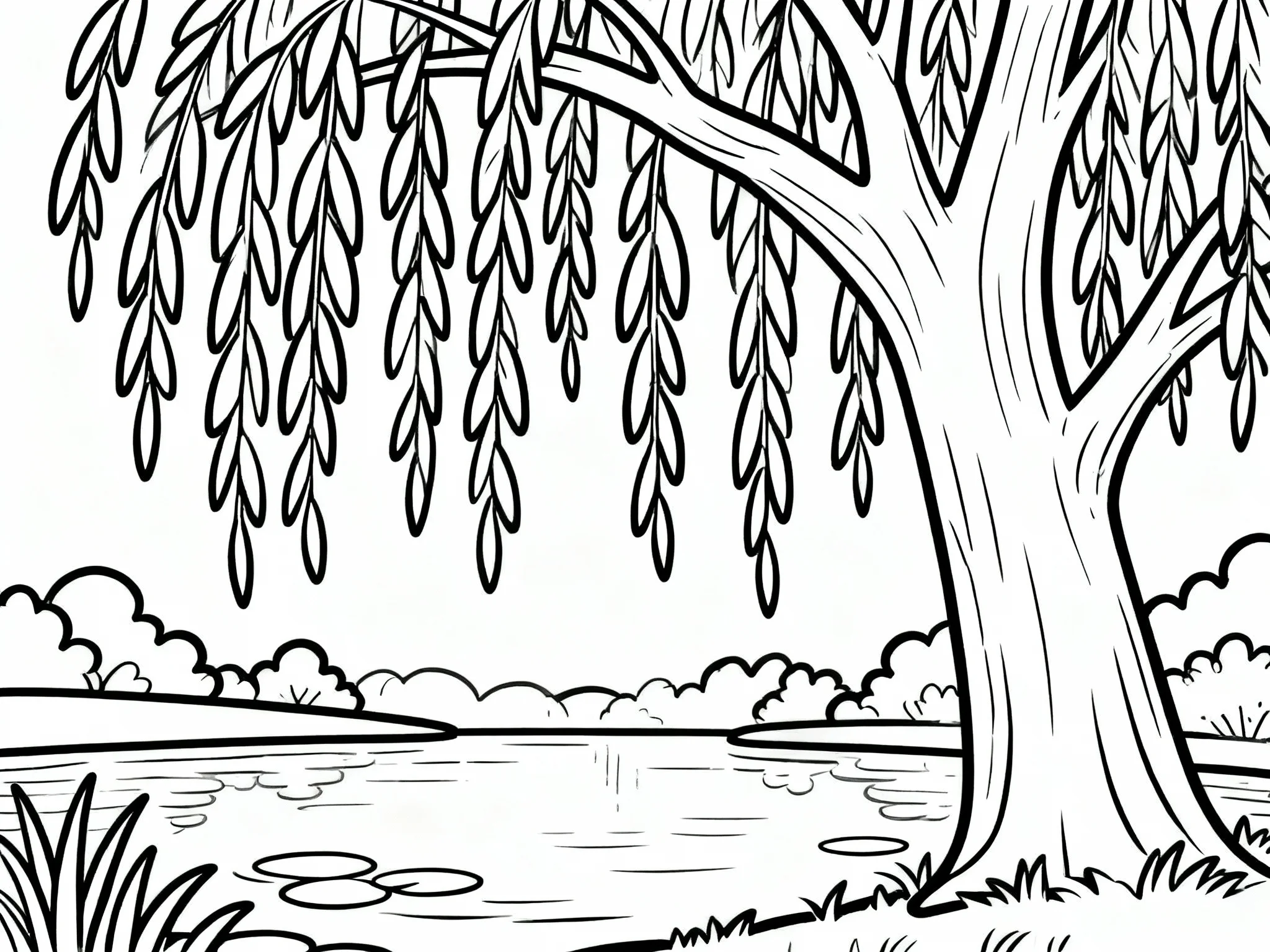 Willow Tree by Water