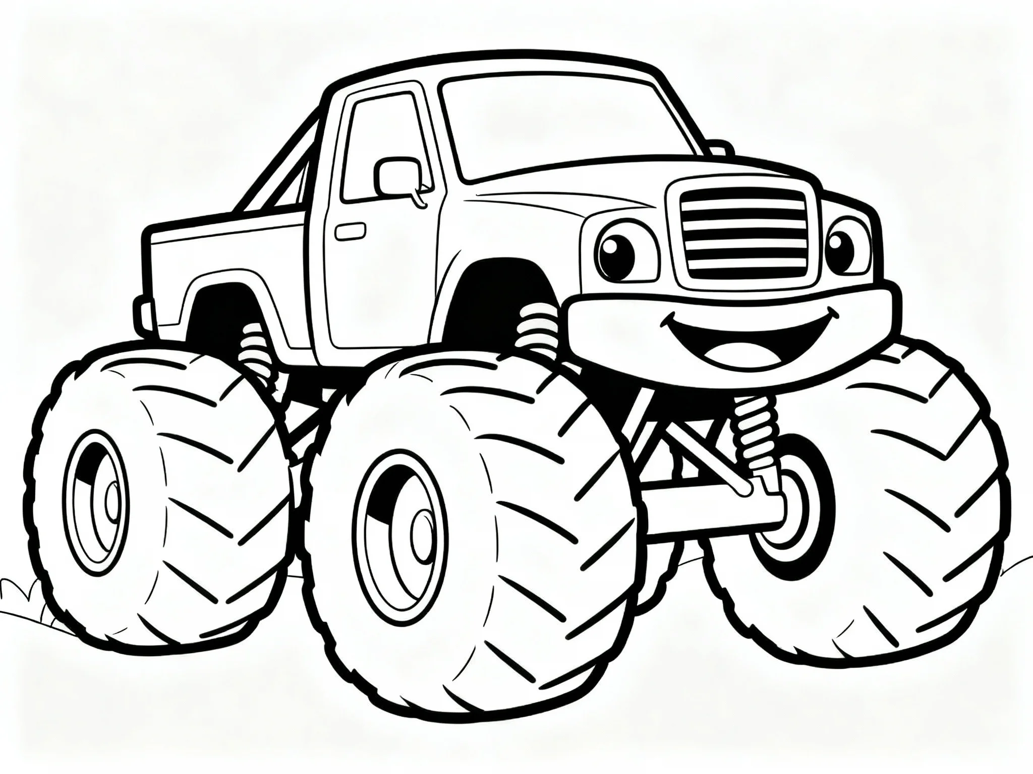 Truck coloring page preview