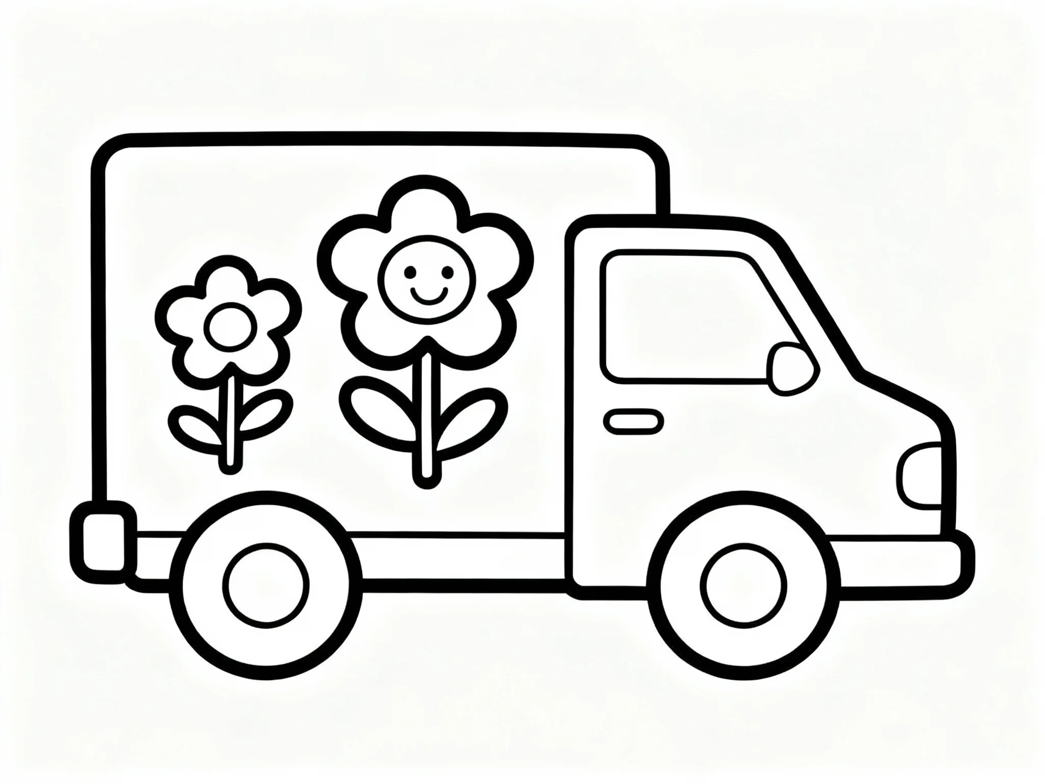 Flower Delivery Truck