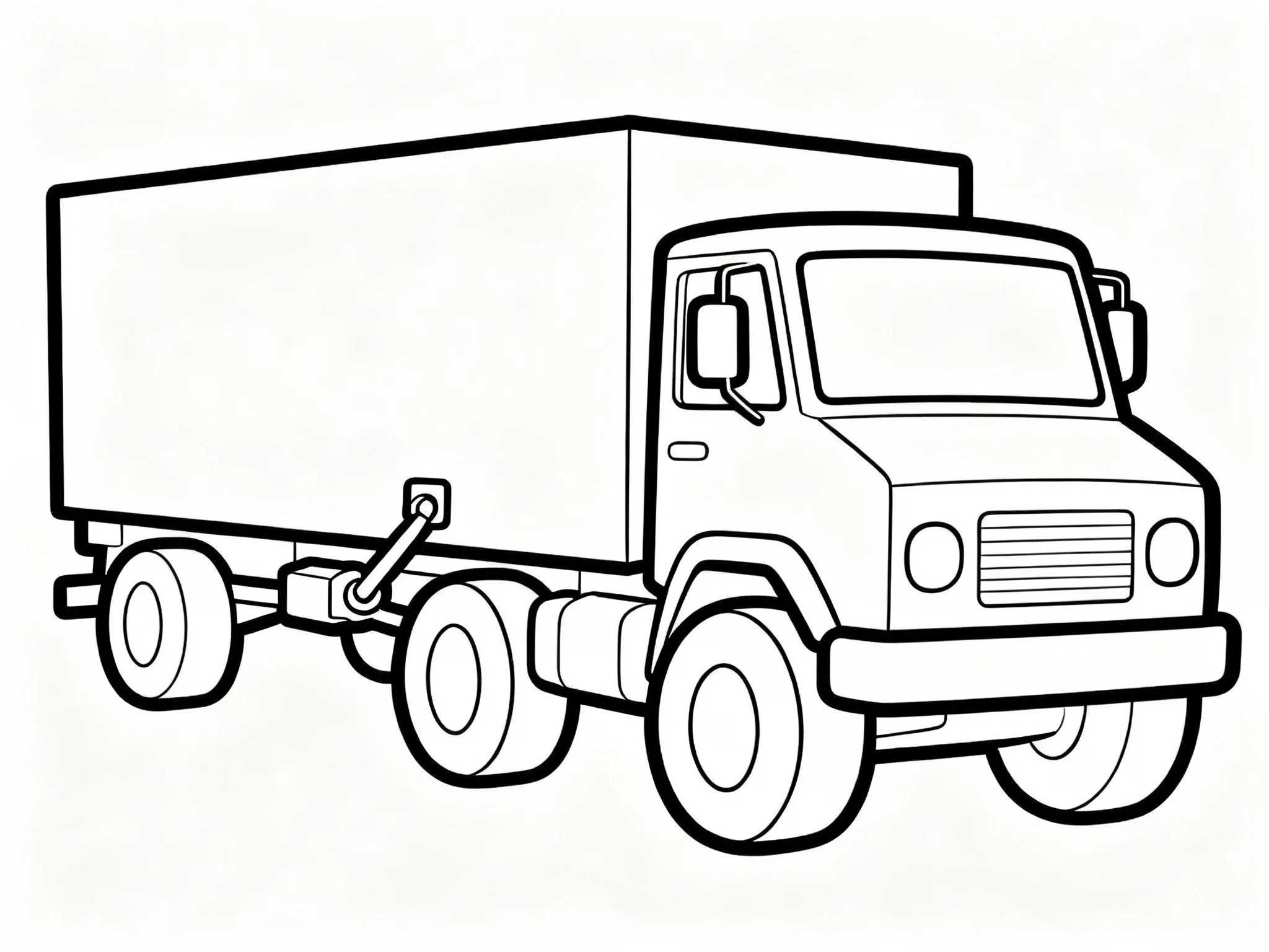 Truck Pulling Trailer