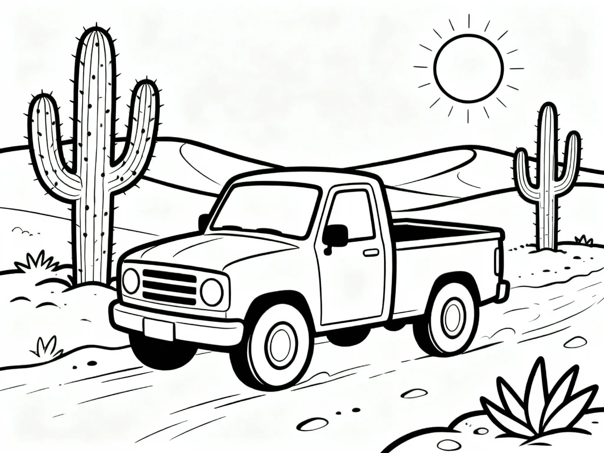 Truck in Desert
