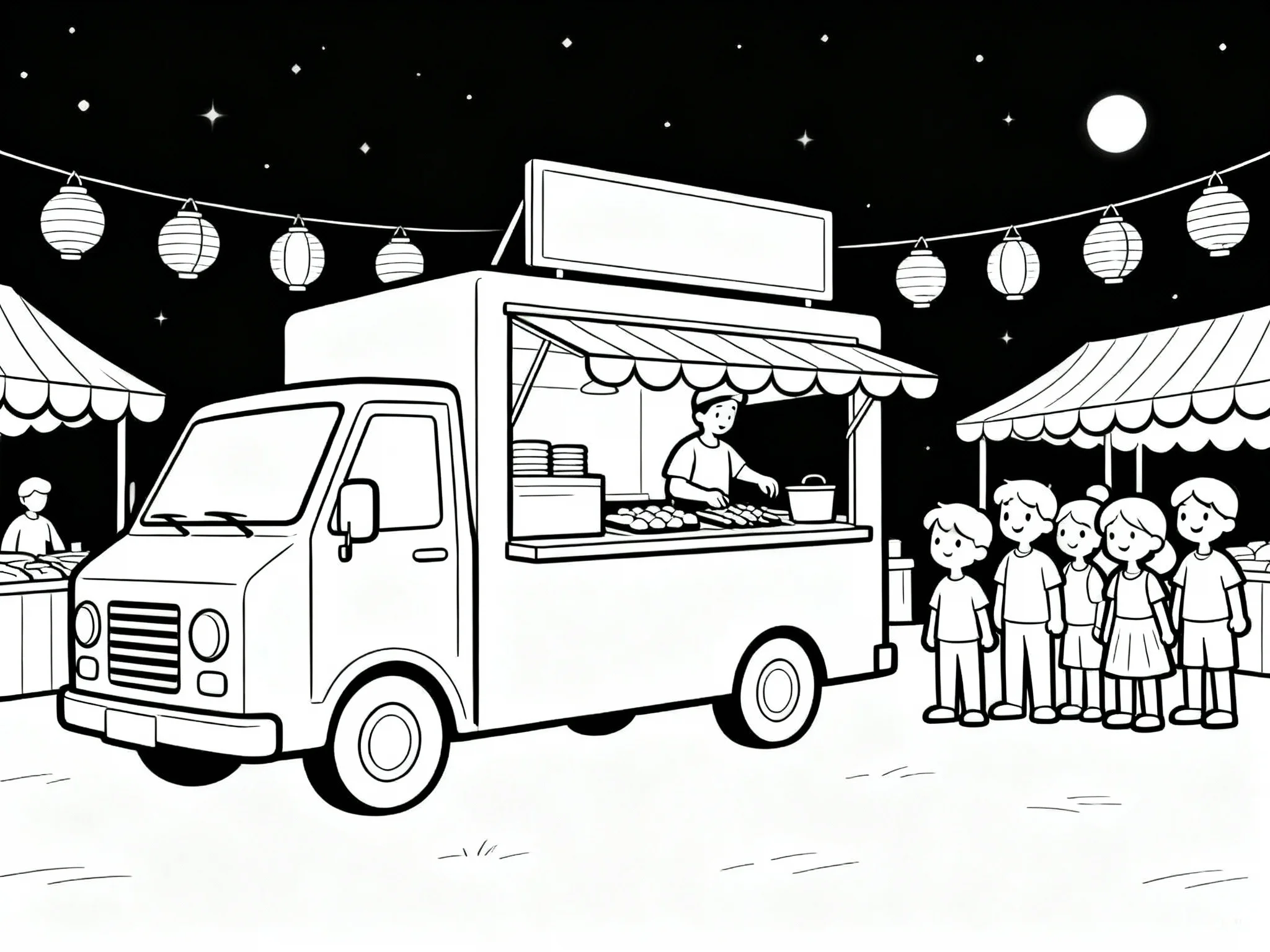 Truck at Night Market