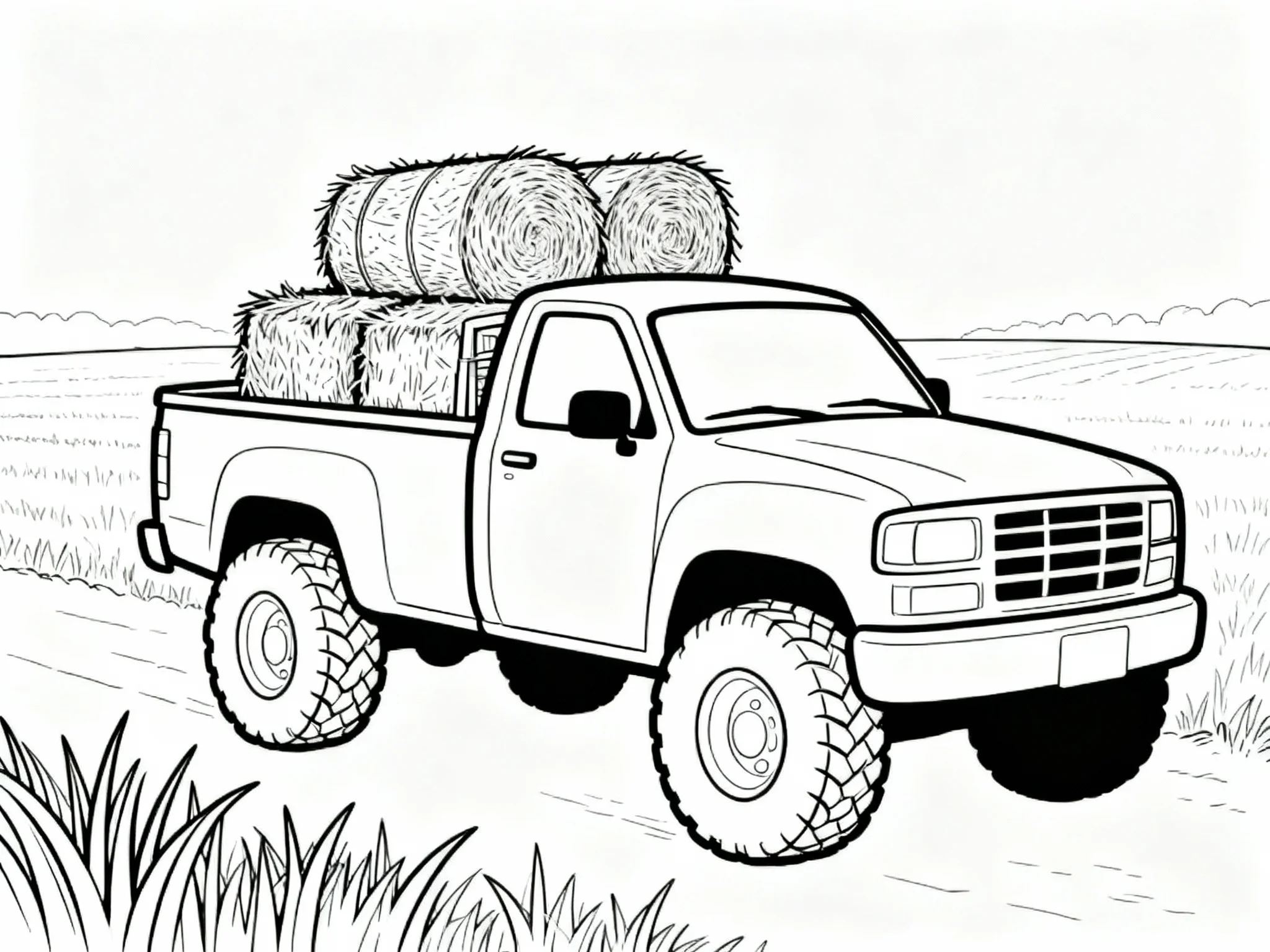 Pickup Truck at Farm