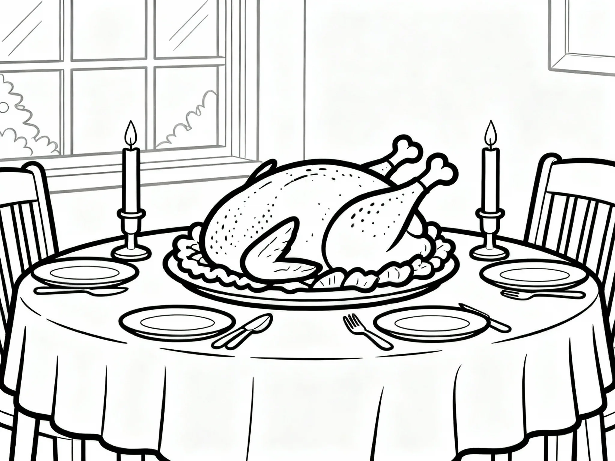 Thanksgiving Table Scene