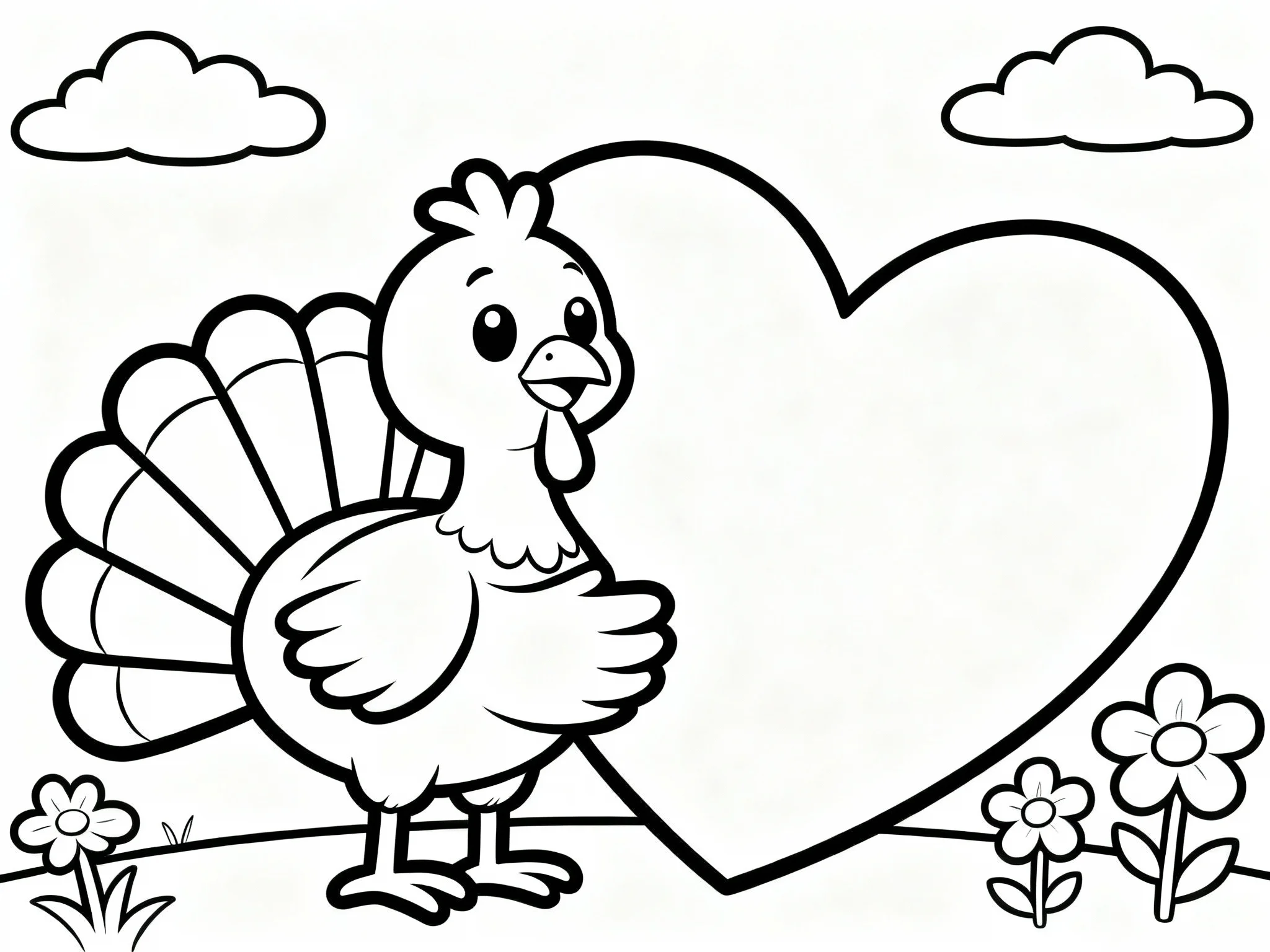 Turkey Holding Heart