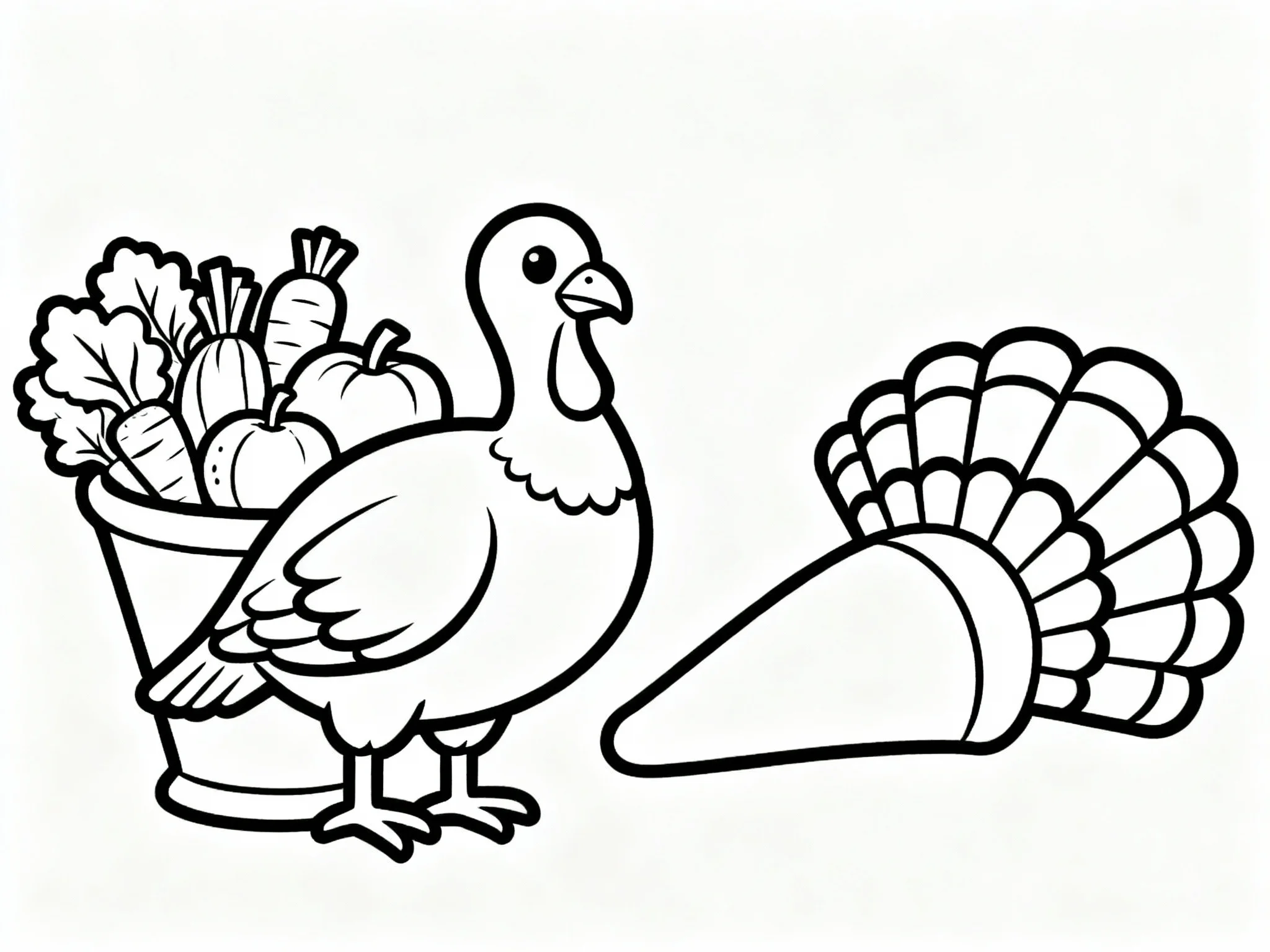 Turkey with Cornucopia