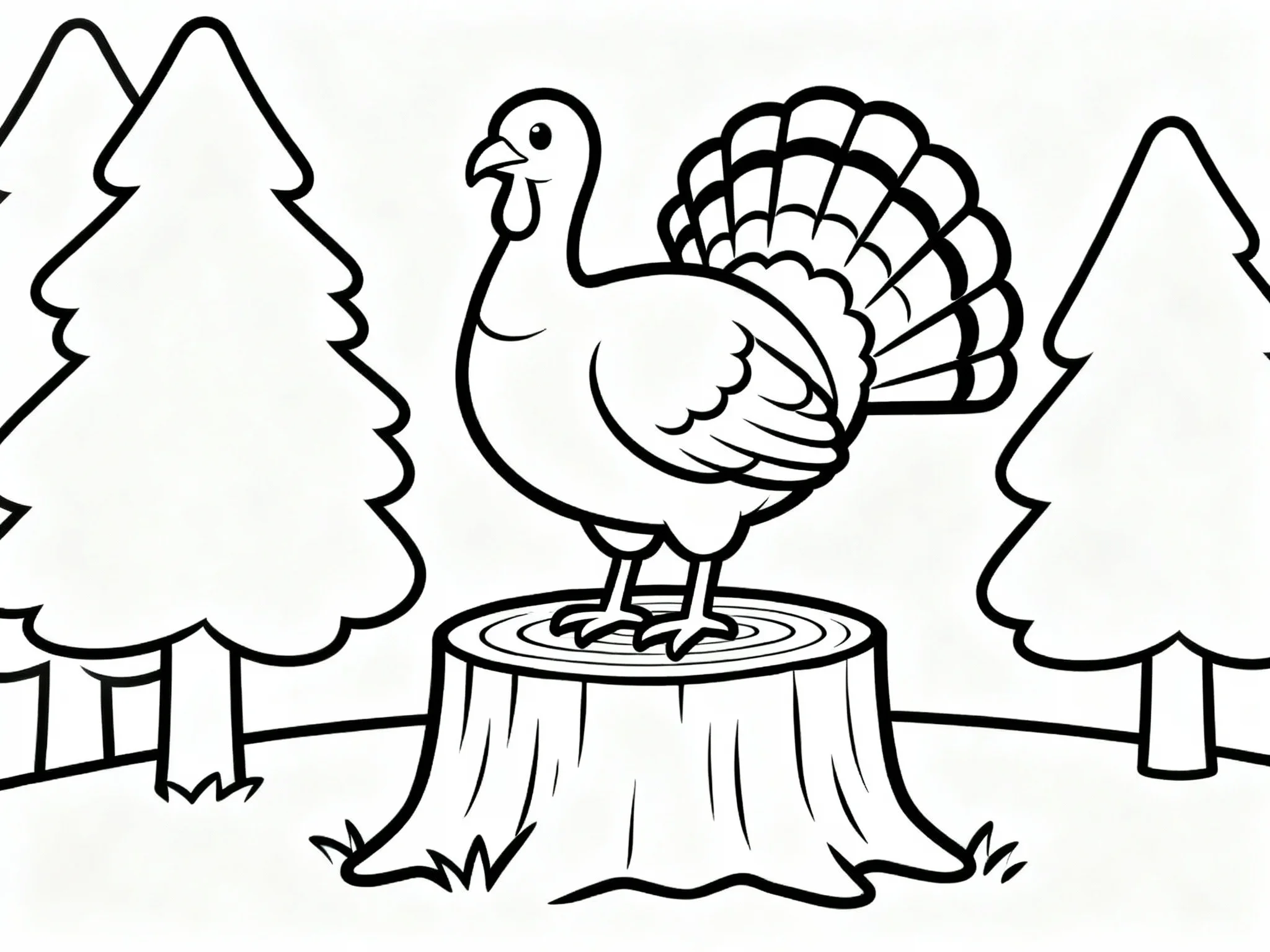 Turkey on a Stump