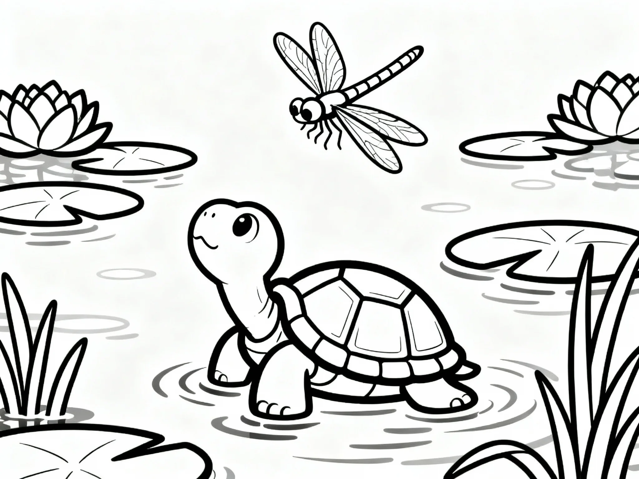 Turtle and Dragonfly