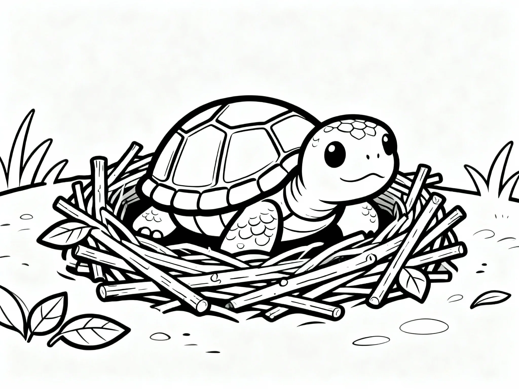 Turtle in Nest
