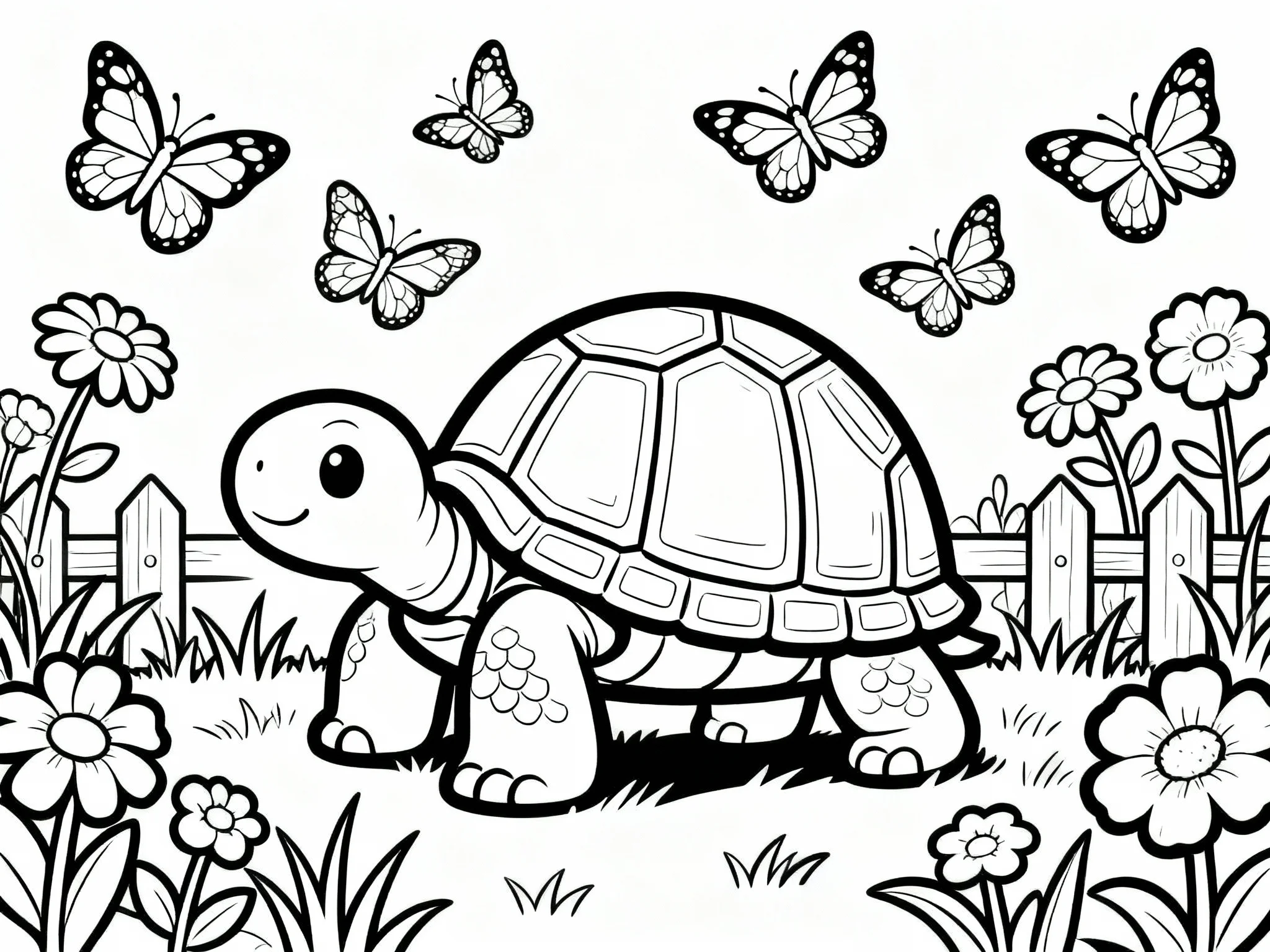 Turtle and Butterfly Garden