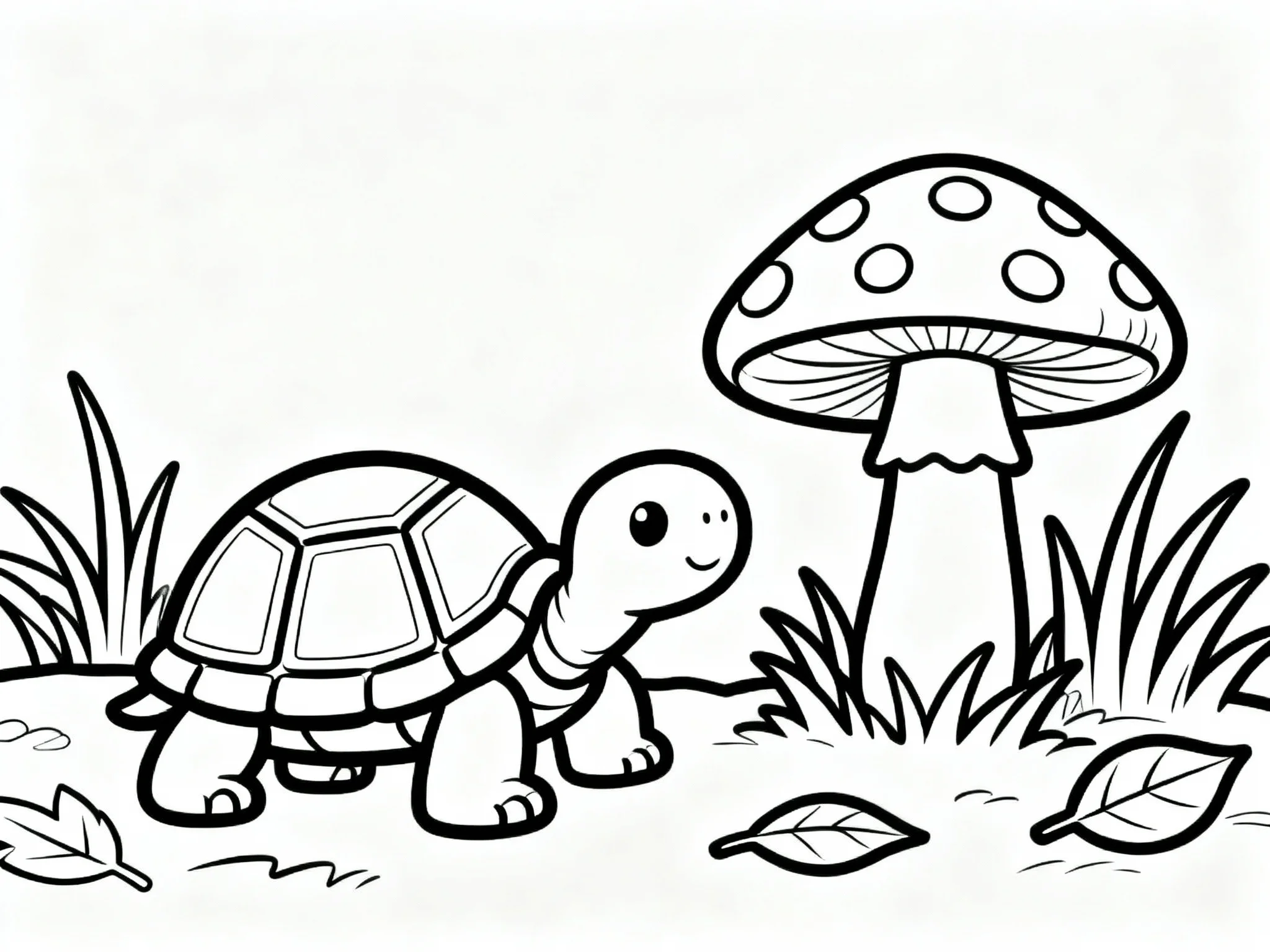Turtle with Mushroom