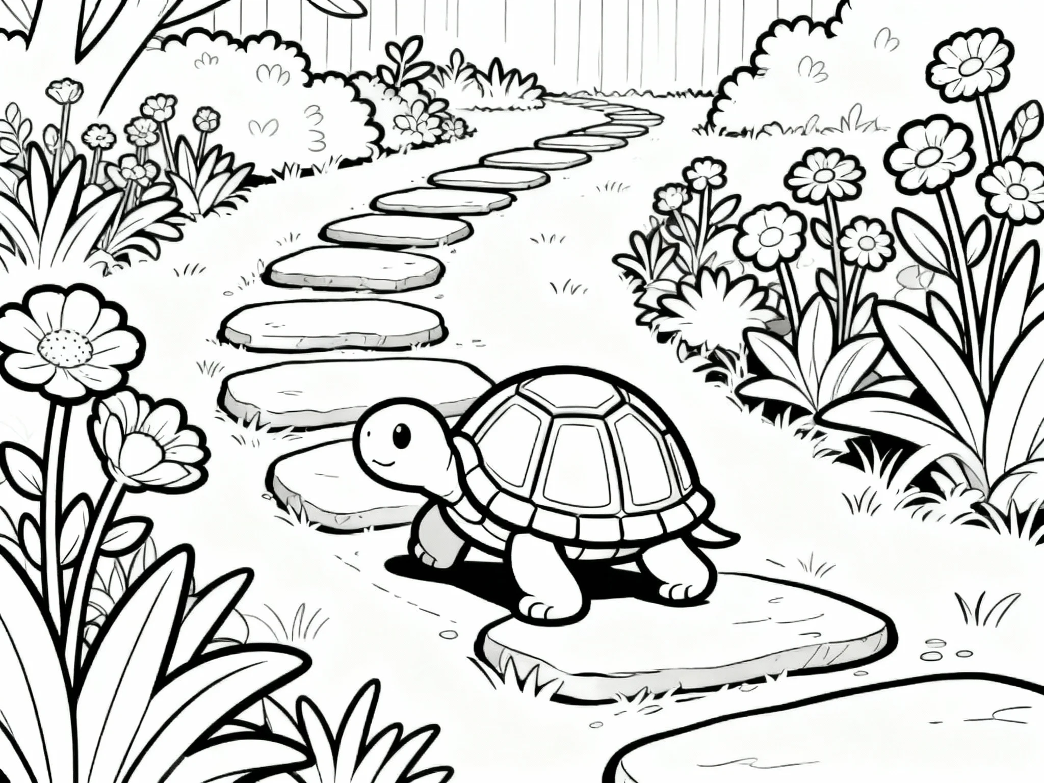 Turtle Crossing Path
