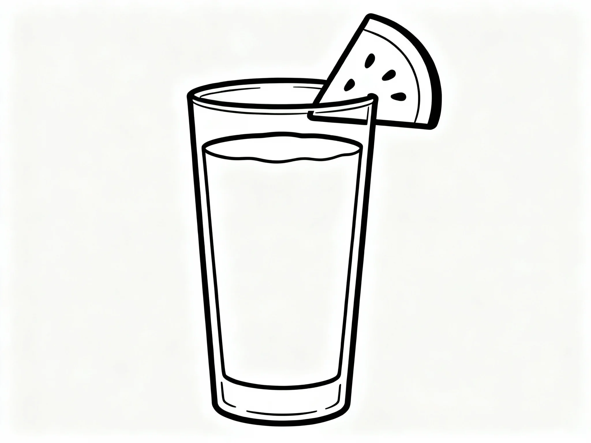 Watermelon Juice Glass